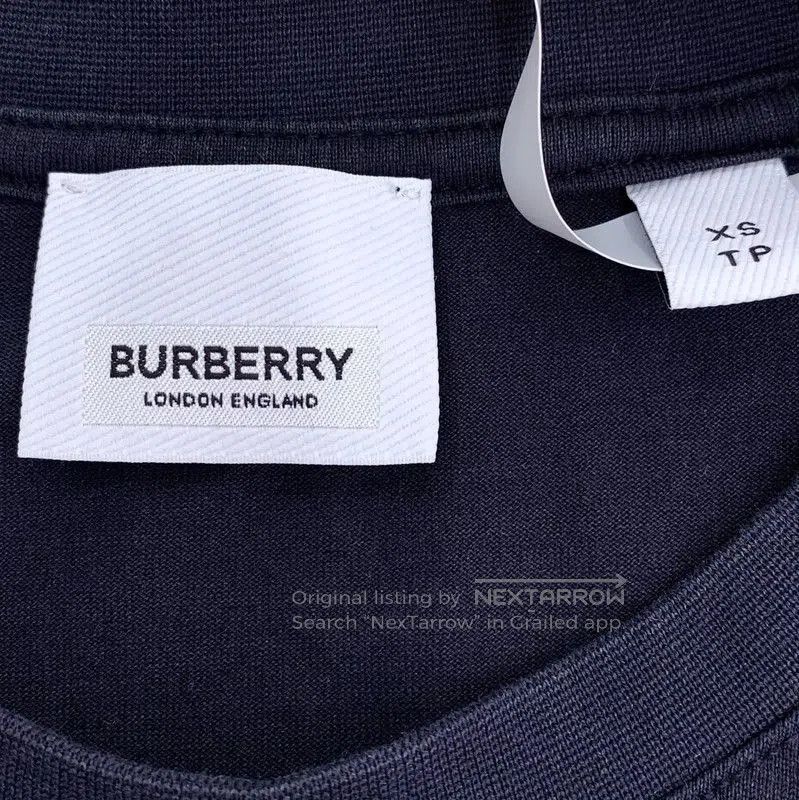Burberry Burberry Black Cotton T-Shirt for Women. Size XS / US 0-2 / IT 36-38 - 6 Thumbnail