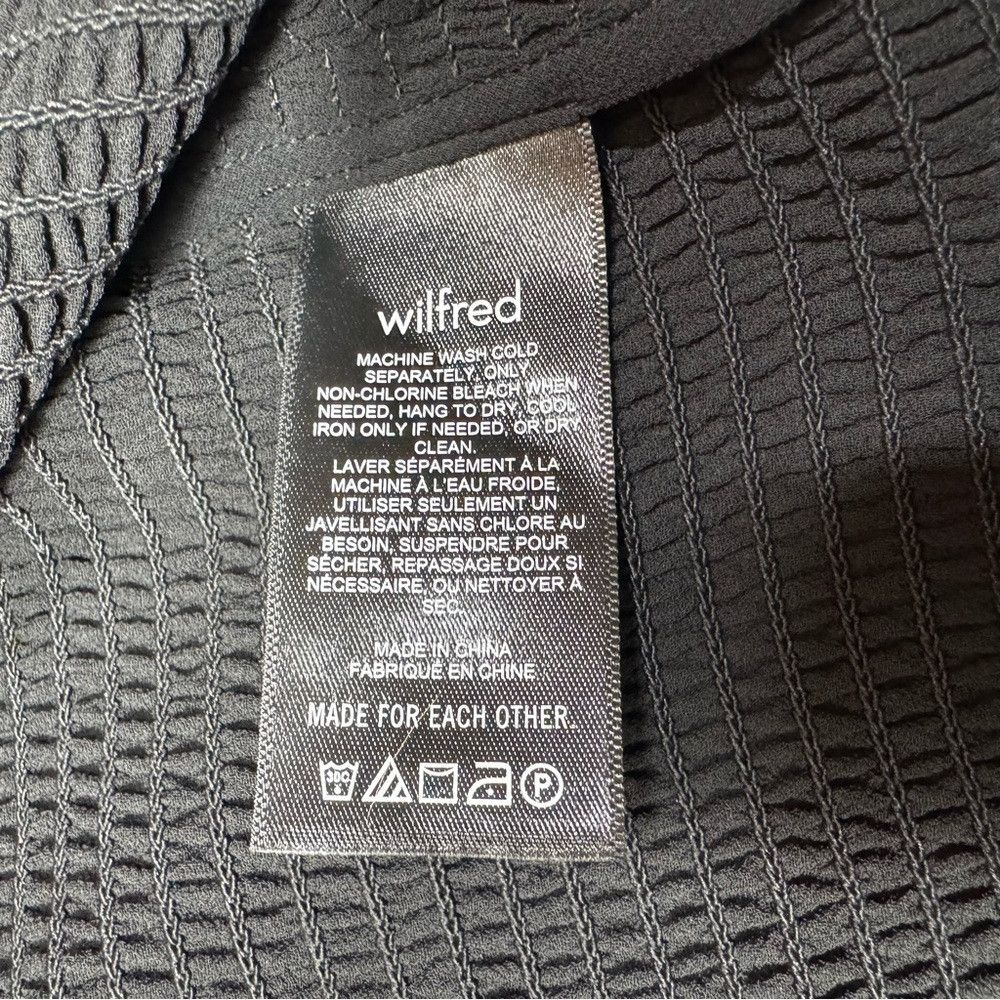 Aritzia New Aritzia Wilfred Tempest Smocked Chiffon Black Blouse Si Size XXL / US 16-18 / IT 52-54 - 8 Thumbnail