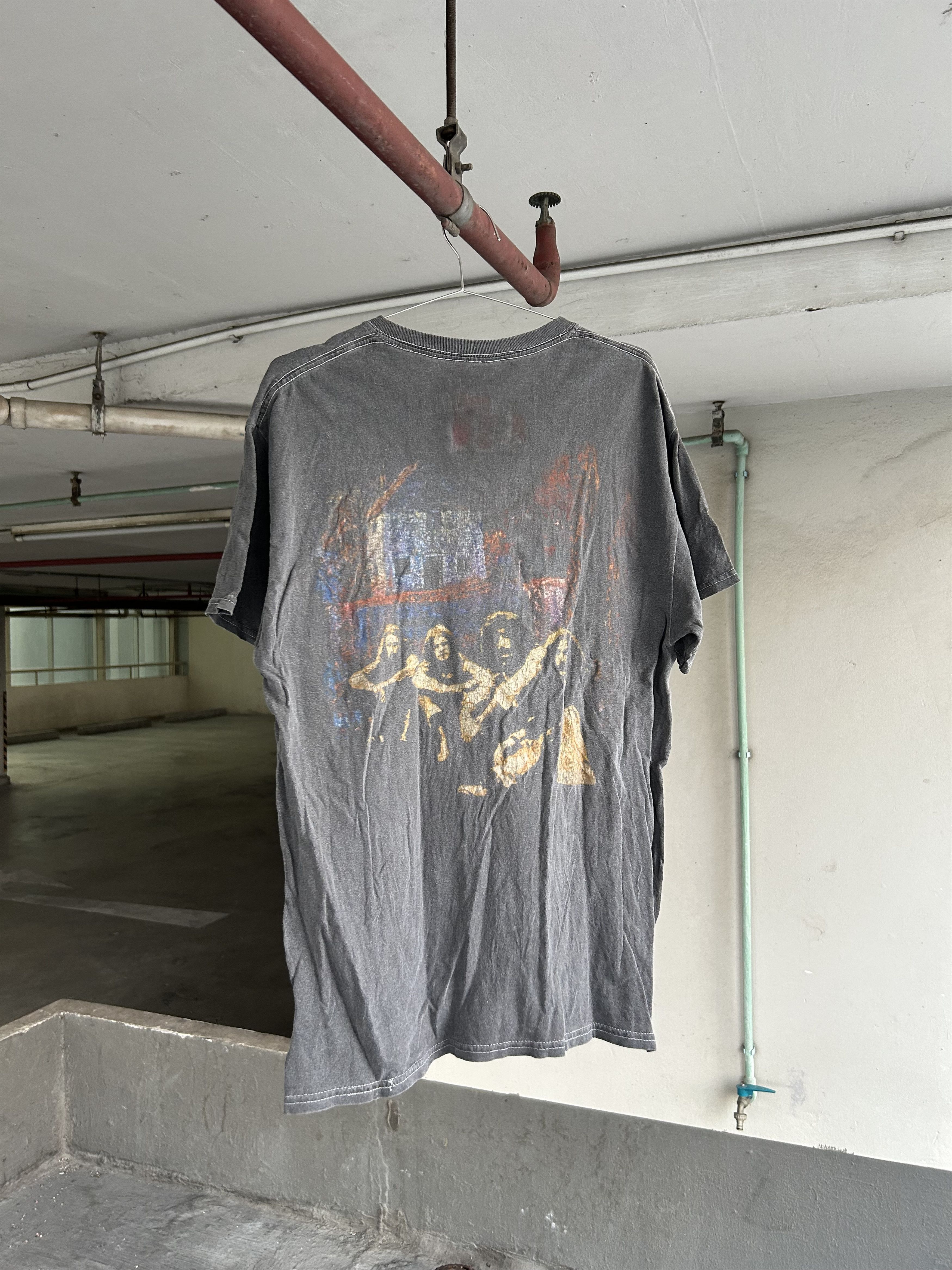 00s Vintage Black Sabbath Ozzy Thrashed Band Tee Shirt Fader