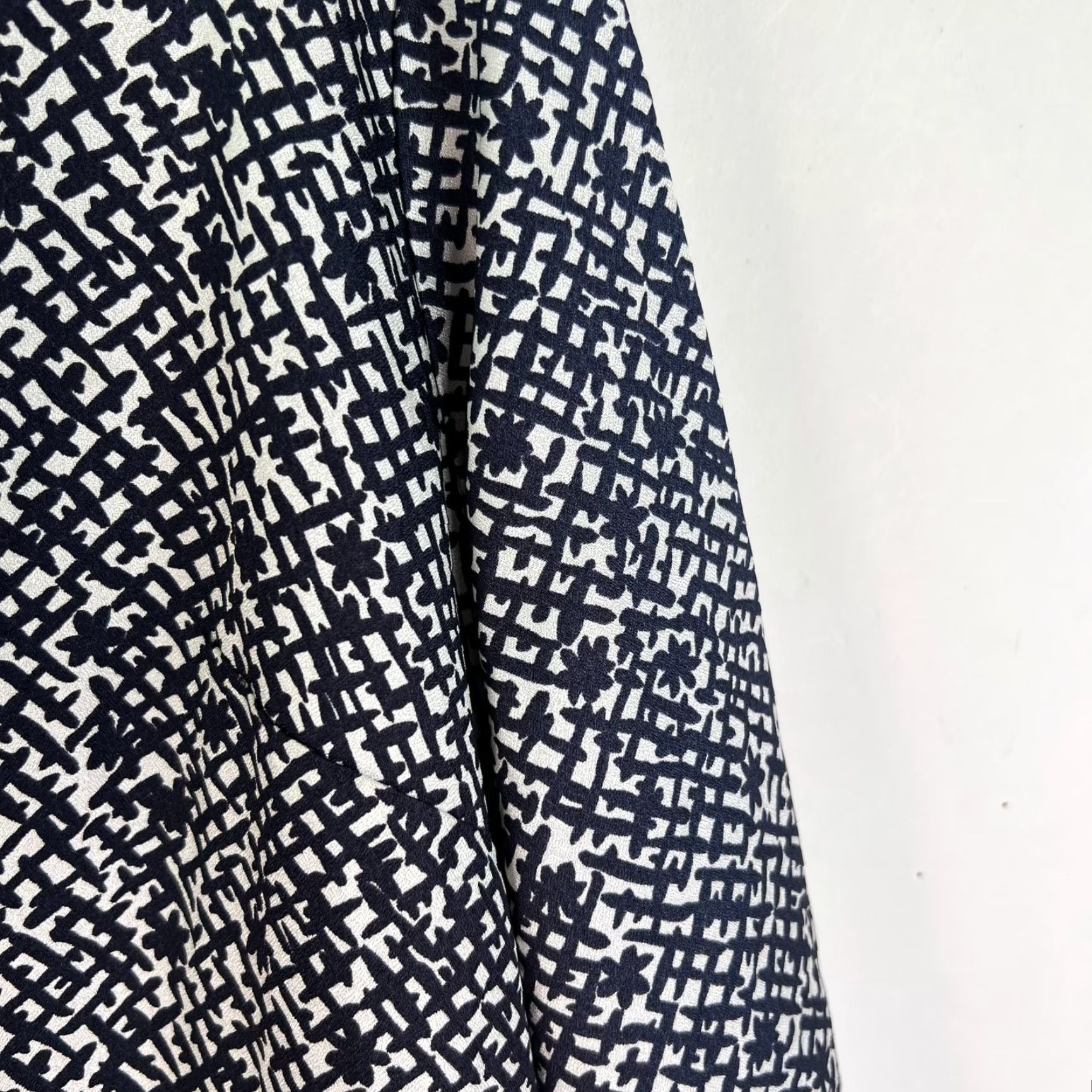 Vintage VINTAGE Blue Brand Women's Blazer & Skirt Set M Nautical Blue & White 90s Fashion Women's Size 32" / US 10 / IT 46 - 3 Thumbnail