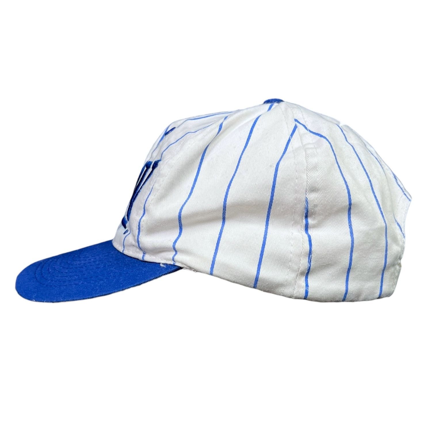 Gildan Vintage 90s Sea World Shamu Strapback Hat Blue Striped Size ONE SIZE - 4 Thumbnail