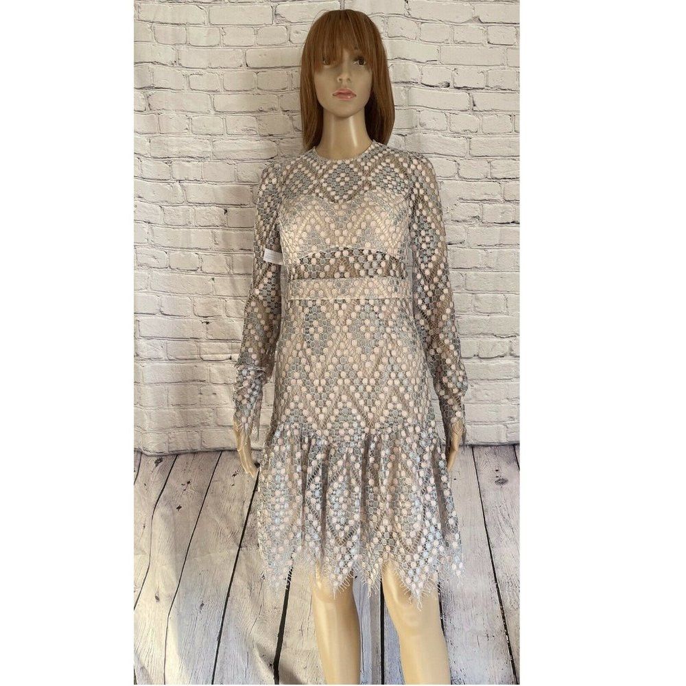 Anthropologie NWT New Anthropologie FOXIEDOX Clara Crochet Lace Long Slee Size S / US 4 / IT 40 - 4 Thumbnail