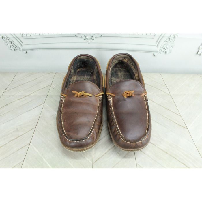 L.L. Bean LL Bean Men's Slip On Flannel Lined Moccasin Slippers | Grailed