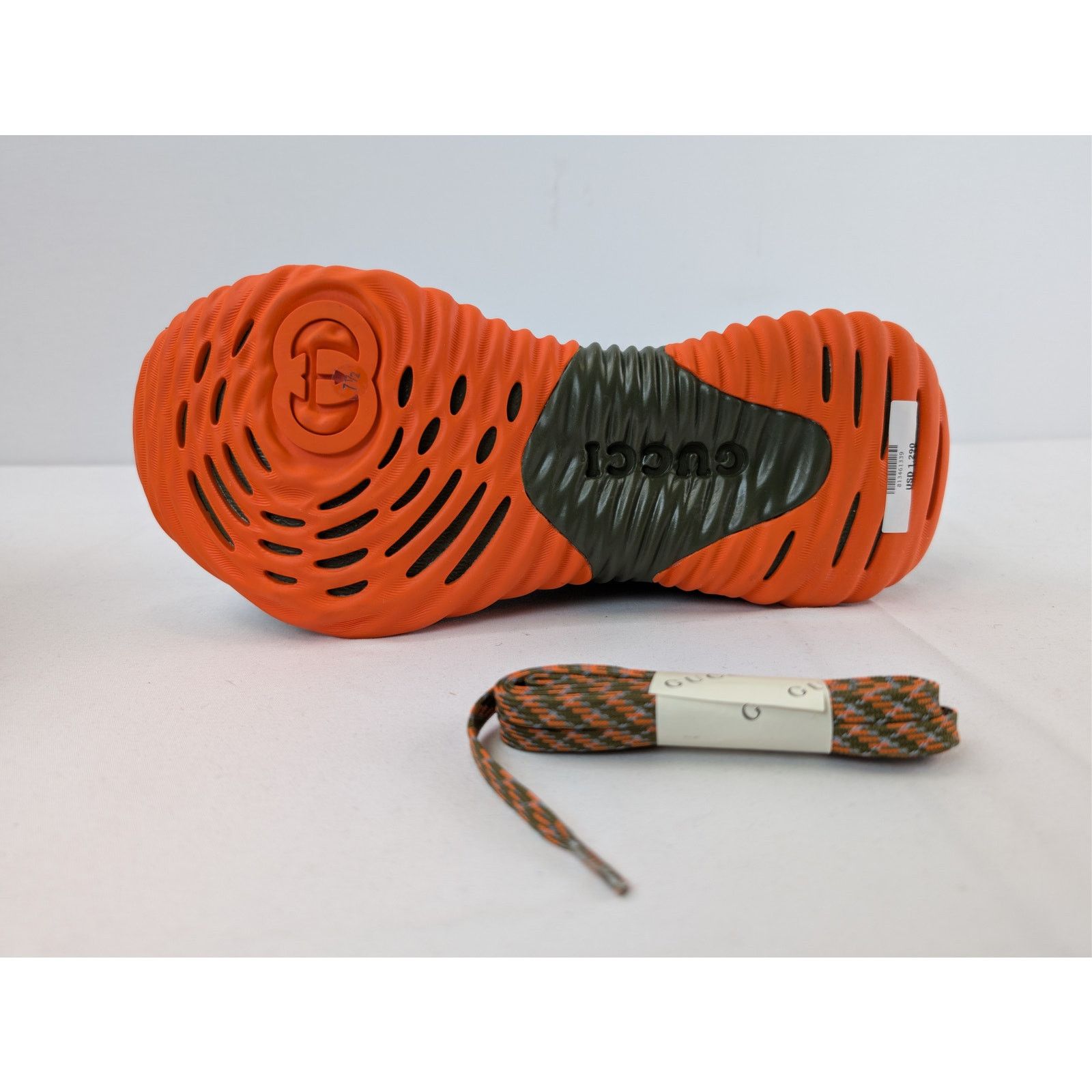 Gucci o1rshd1 Ripple Mesh Low Top Sneakers in Green / Orange Size US 8 / EU 41 - 11 Thumbnail
