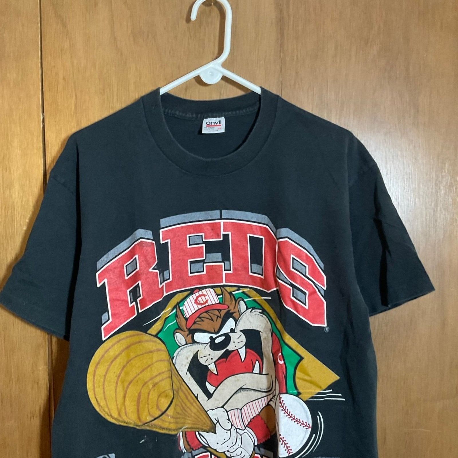 Anvil Vintage Cincinnati Red Taz Shirt Size US XL / EU 56 / 4 - 3 Thumbnail
