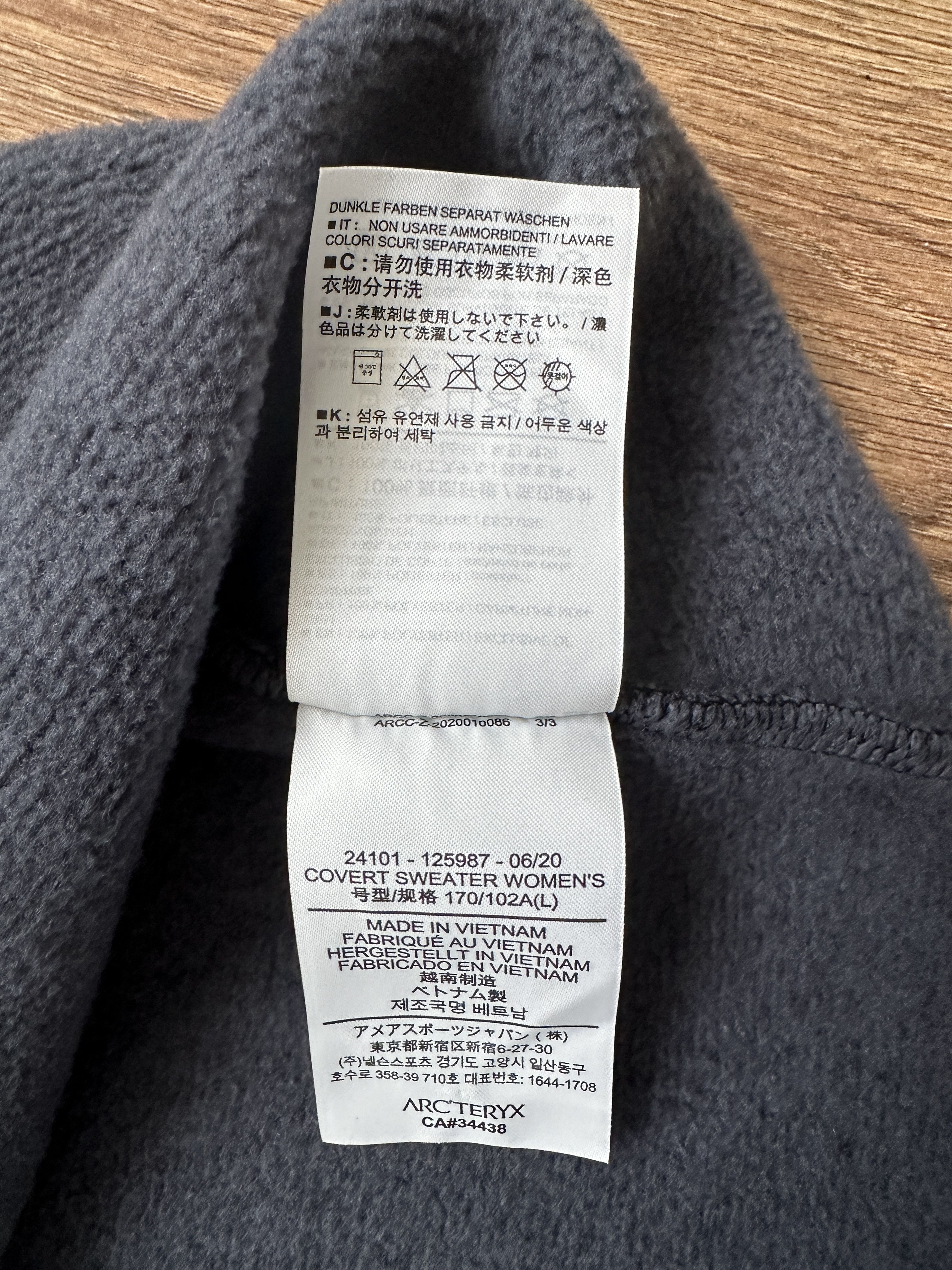 Arc'teryx Arc'teryx Covert Sweater Women's Fleece Long Sleeve Navy Gra Size L / US 10 / IT 46 - 10 Thumbnail
