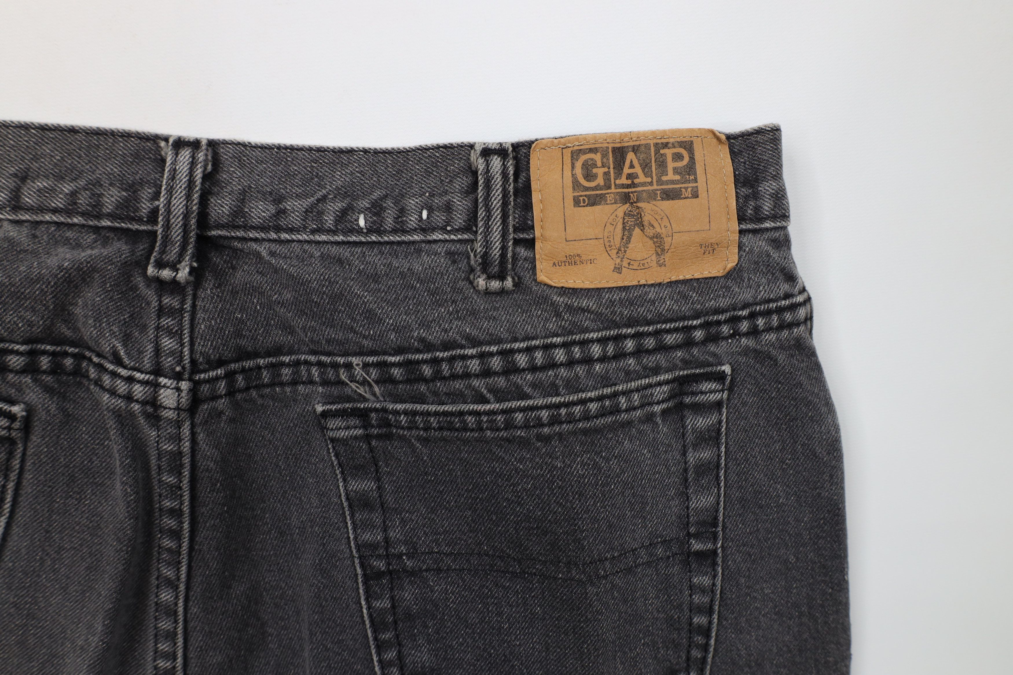 Gap Vintage 90s Gap Relaxed Fit Baggy Denim Jeans Black USA Size US 38 / EU 54 - 14 Thumbnail