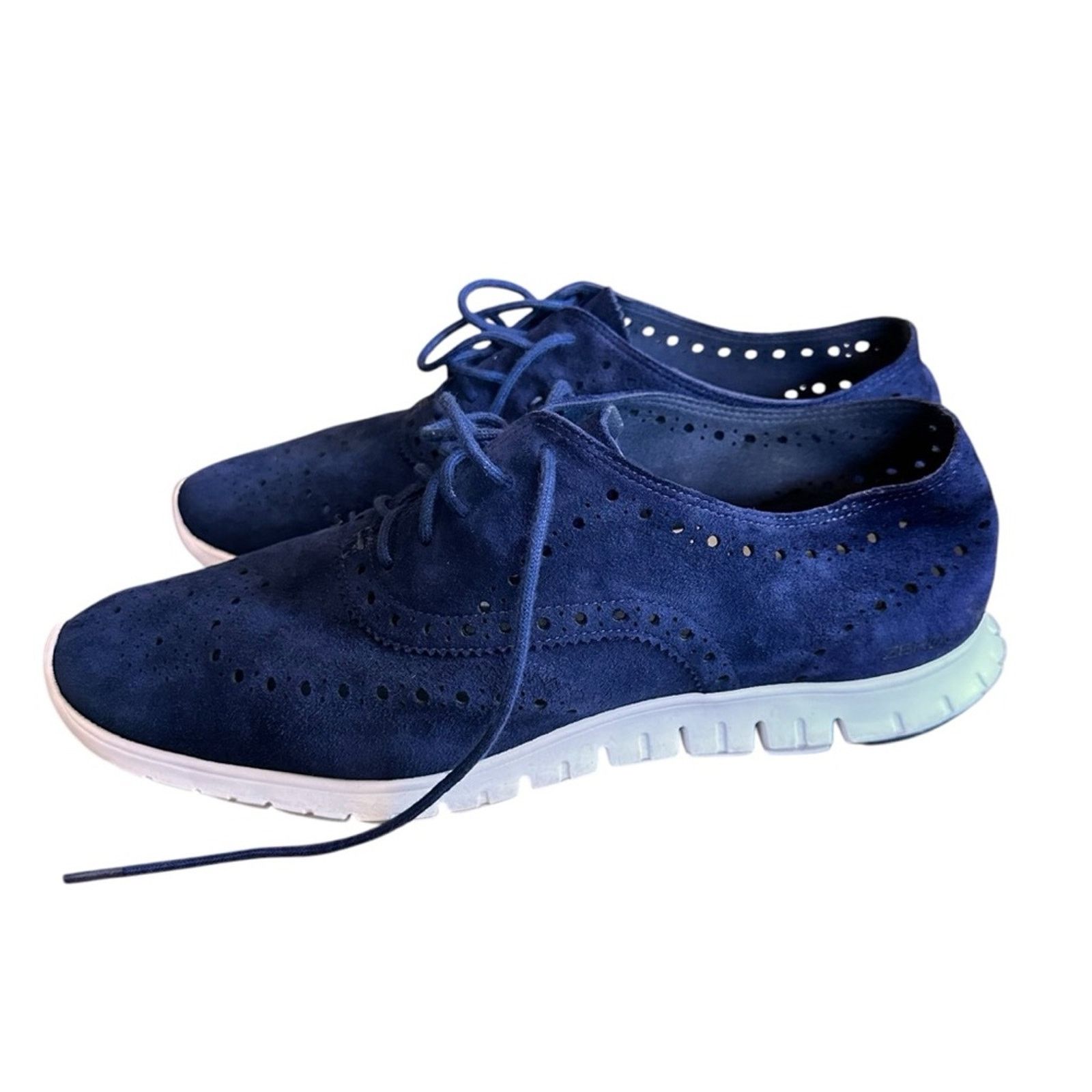Cole Haan Cole Haan Zerogrand Wingtip Suede Oxford Sneakers Size US 10 / IT 40 - 7 Thumbnail