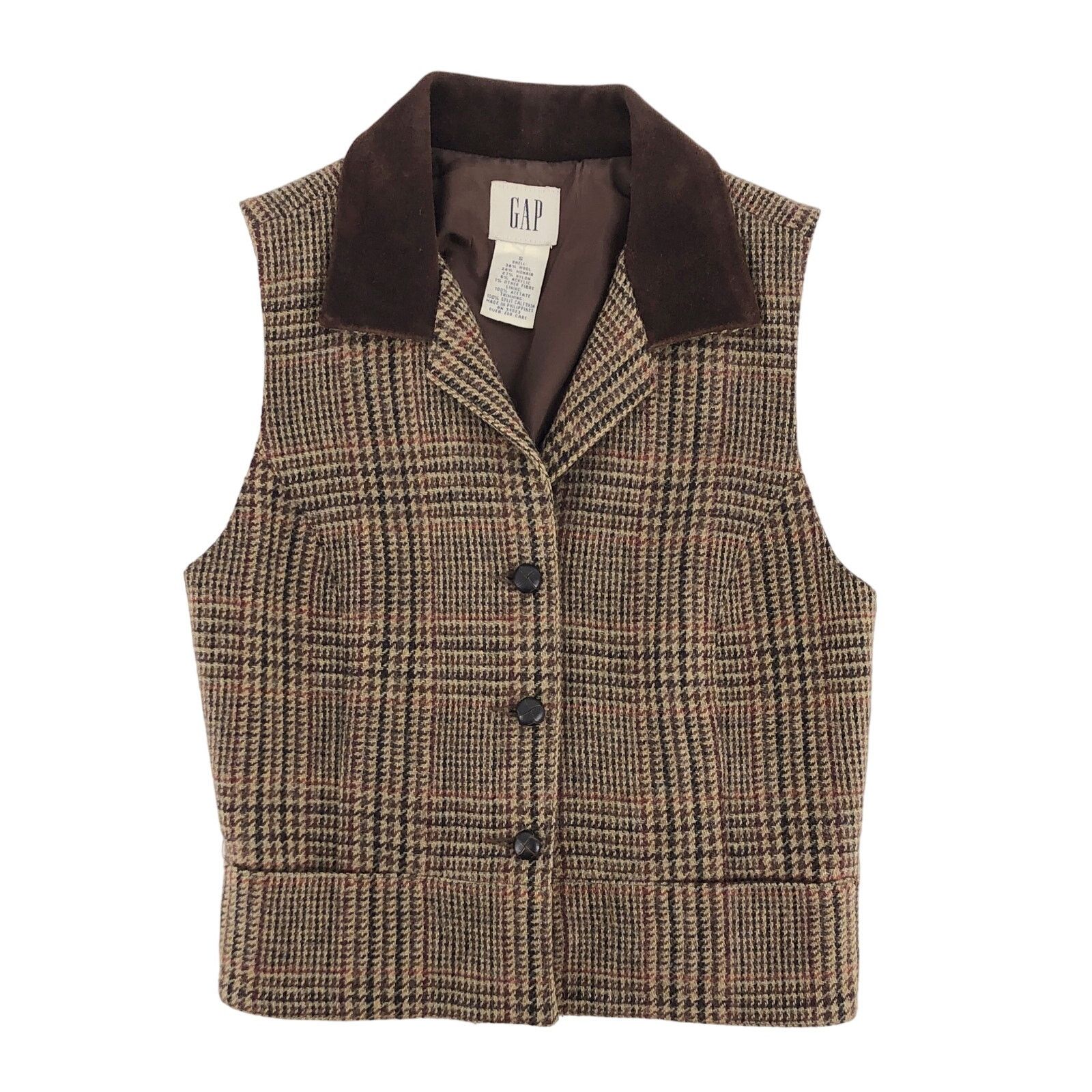 Medium 90s GAP Plaid Vest