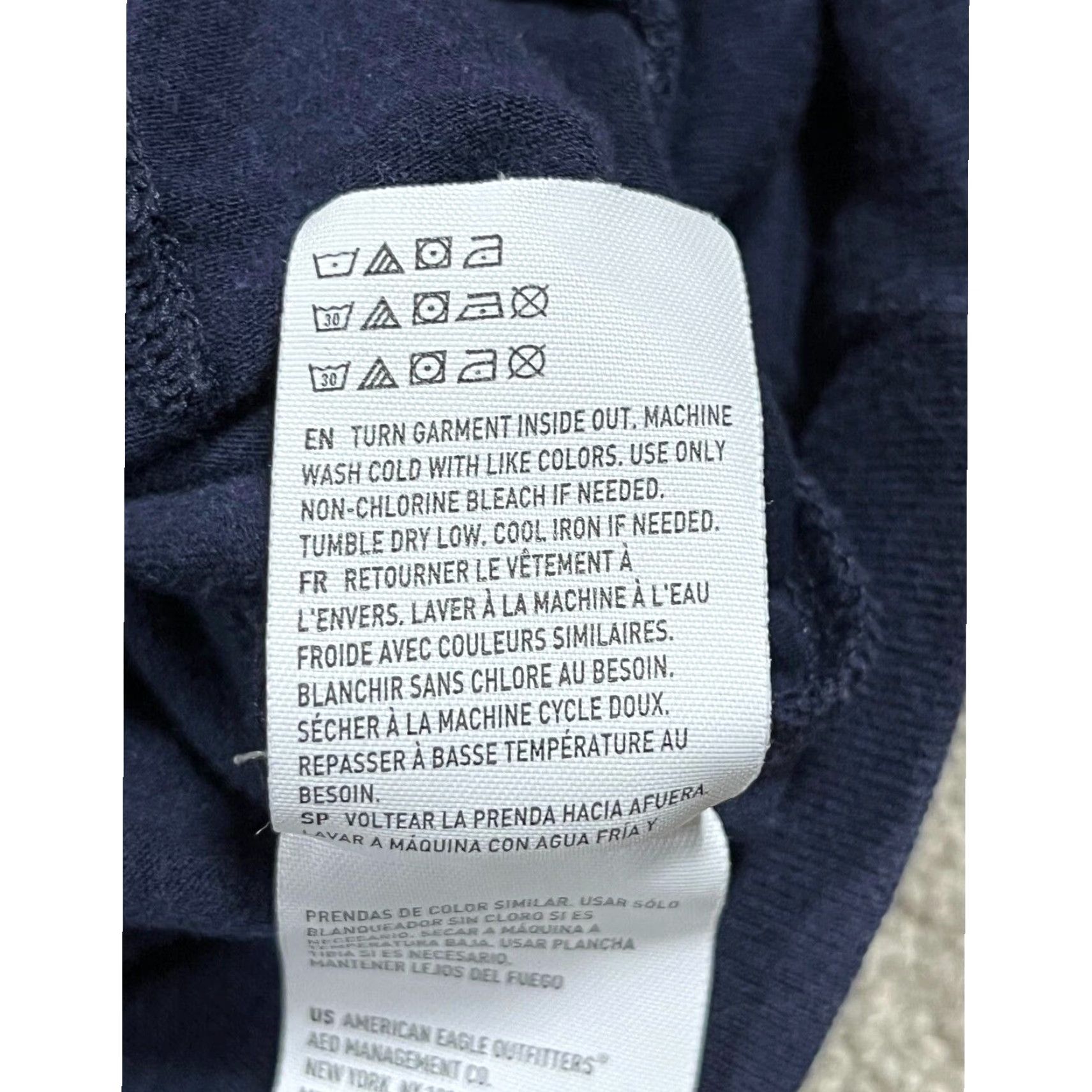 American Eagle Outfitters American Eagle Hoodie Mens M Flex USA Patriotic Velvet Spellout Retro Y2K Preppy Size US M / EU 48-50 / 2 - 6 Thumbnail