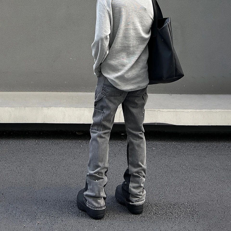 Japanese Brand × Vintage Skinny Jeans Men Street Splash-ink Fashion Size US 30 / EU 46 - 3 Thumbnail