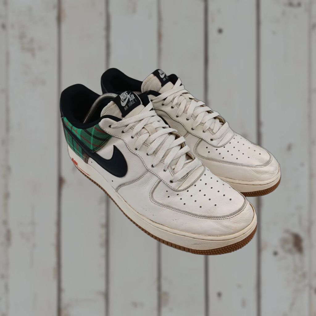 Nike Nike Air Force 1 Low ‘07 DV0791-100 Plaid Pale Ivory Stadium Green Mens Size 15 Leather Shoes Size ONE SIZE - 1 Thumbnail