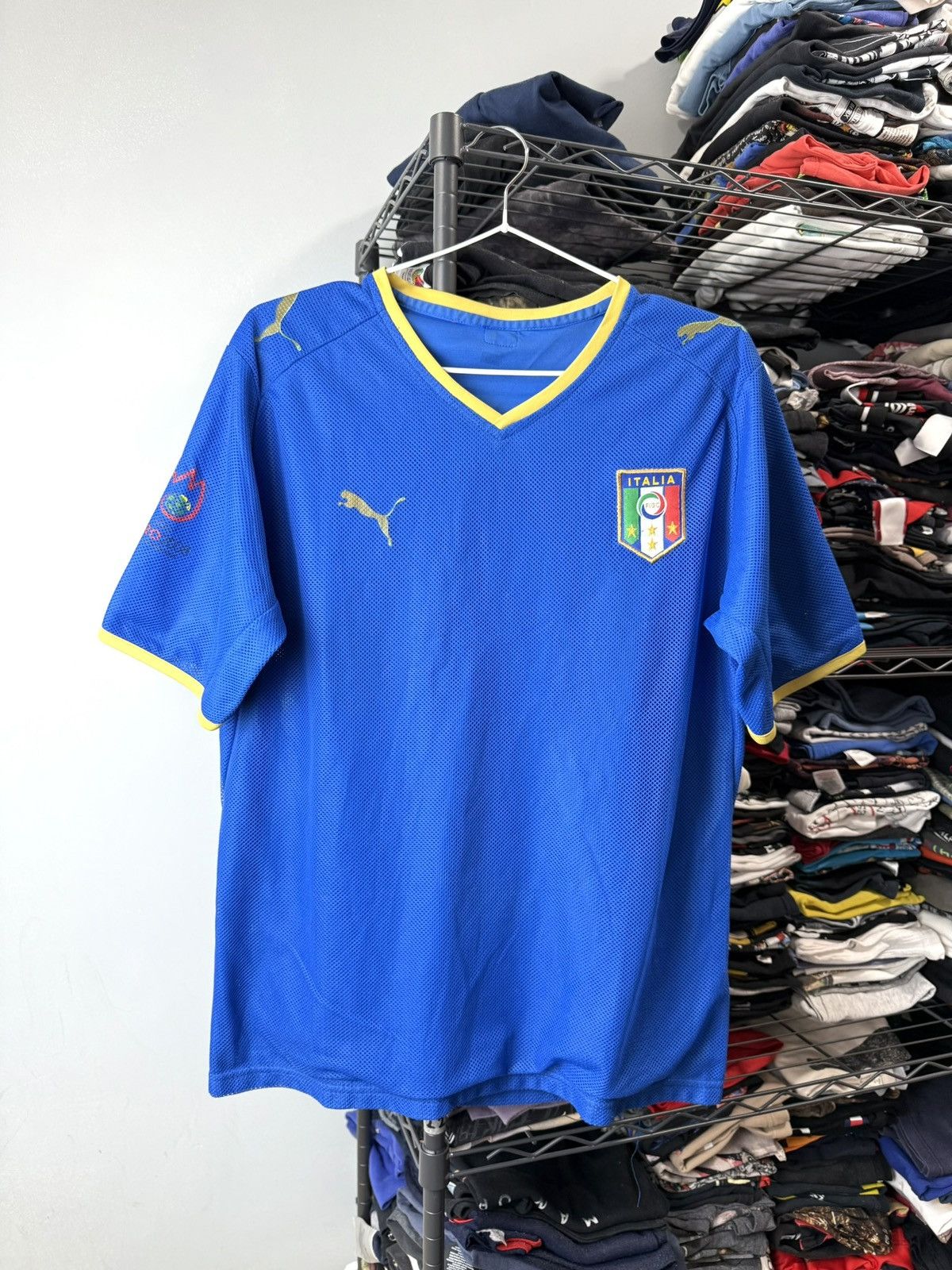 Puma Vintage Puma Italy Soccer Jersey Size US M / EU 48-50 / 2 - 1 Thumbnail