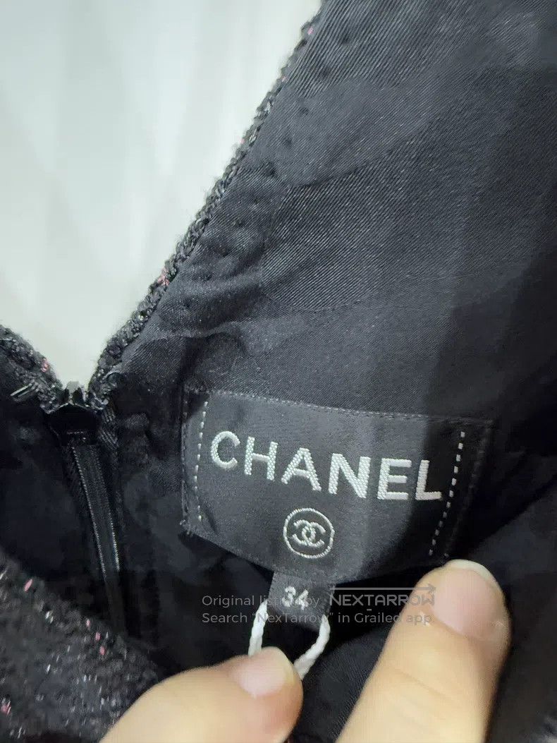 Chanel Chanel 24C small best beaded fabric fine glitter coarse tw Size XXS / US 00 / IT 34 - 4 Thumbnail