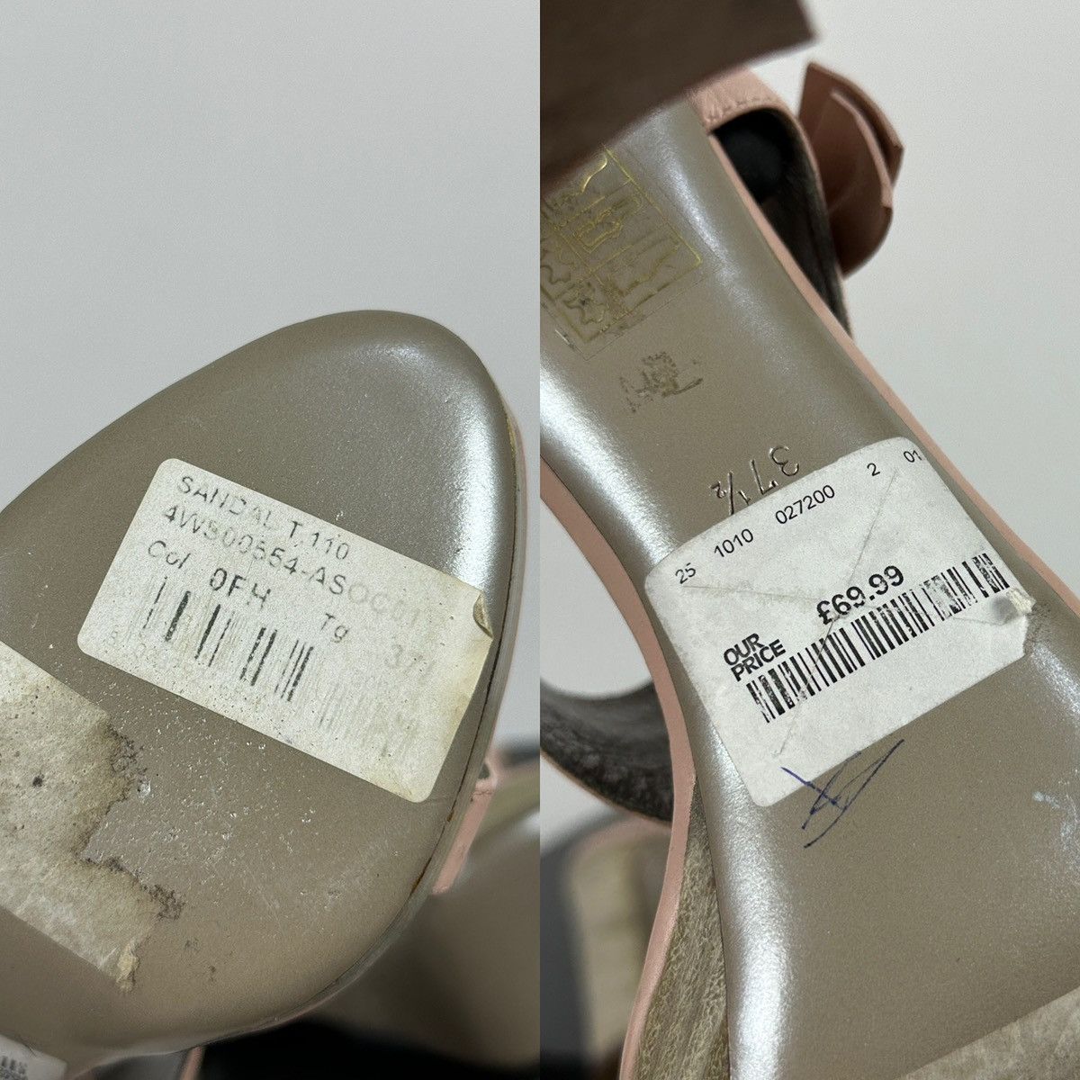 Valentino Valentino Garavani Pink Leather Bow Heel Sandals Platform Size US 7.5 / IT 37.5 - 21 Thumbnail