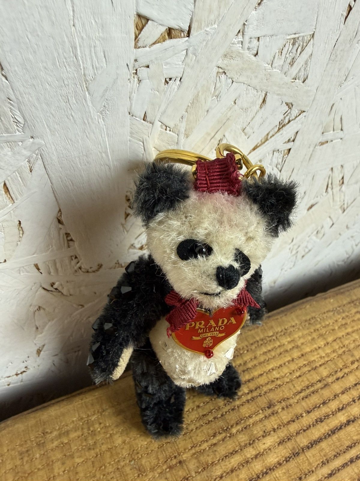 Prada Prada Panda Bear Heart Key Ring Key Holder Bag Charm Size ONE SIZE - 2 Thumbnail