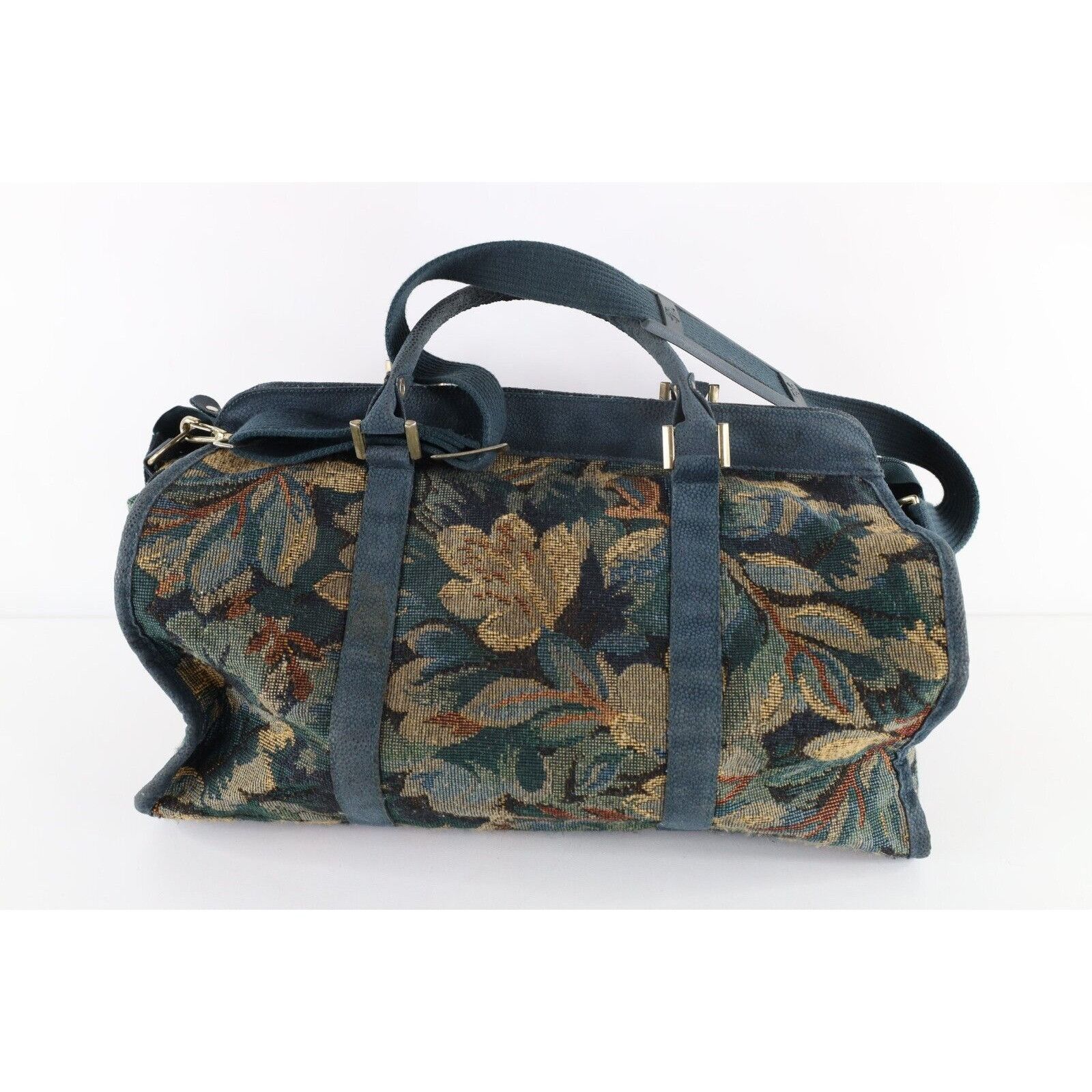 Diane von Furstenberg × Vintage Vintage 90s Diane von Furstenberg DVF Suede Trim Flower Bag Size ONE SIZE - 7 Thumbnail