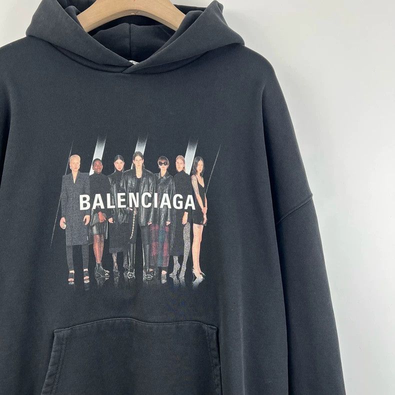 Other Balenciaga Black band logo print hoodie Size US M / EU 48-50 / 2 - 1 Thumbnail