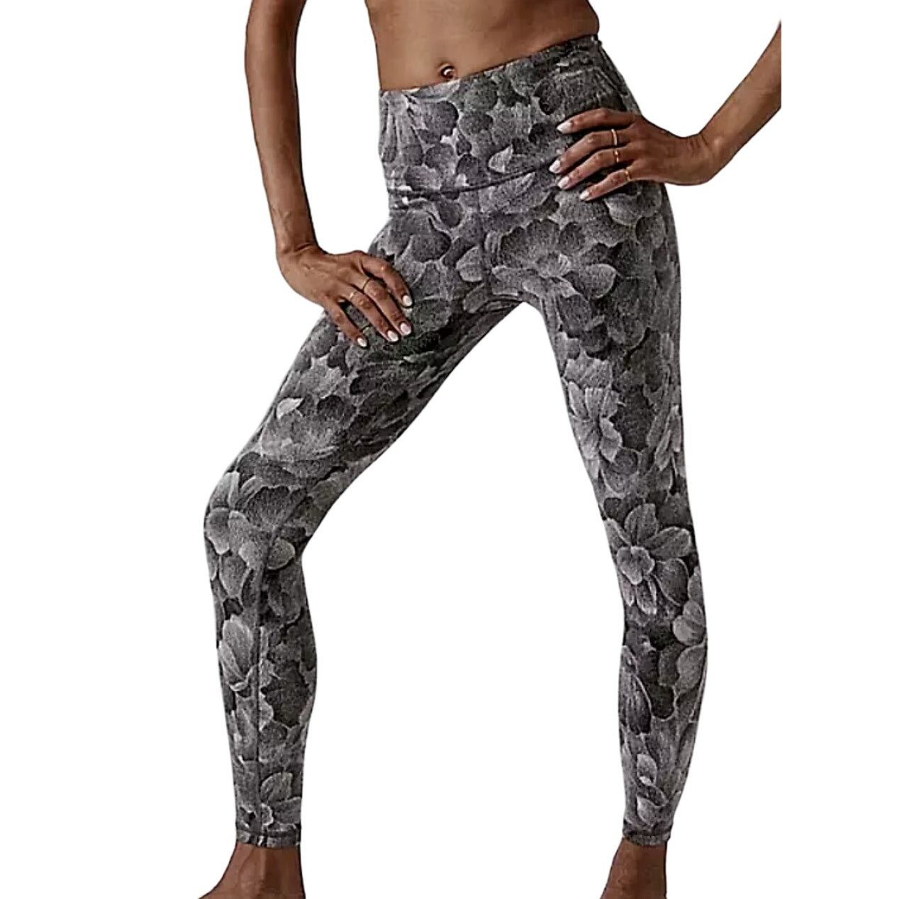 Athleta Athleta Elation Textured Tight in Chakra Floral, Size S Tall Size 26" / US 2 / IT 38 - 1 Thumbnail