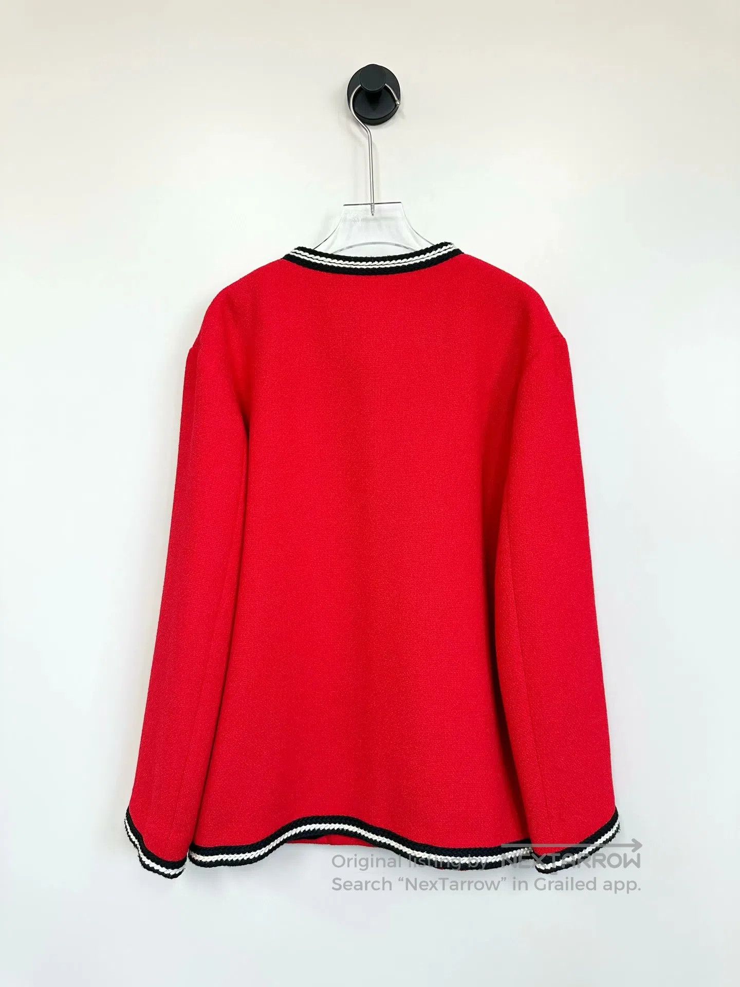 Gucci Guicci Red Classic Double G Gold Button Jacket| Size XS / US 0-2 / IT 36-38 - 2 Thumbnail