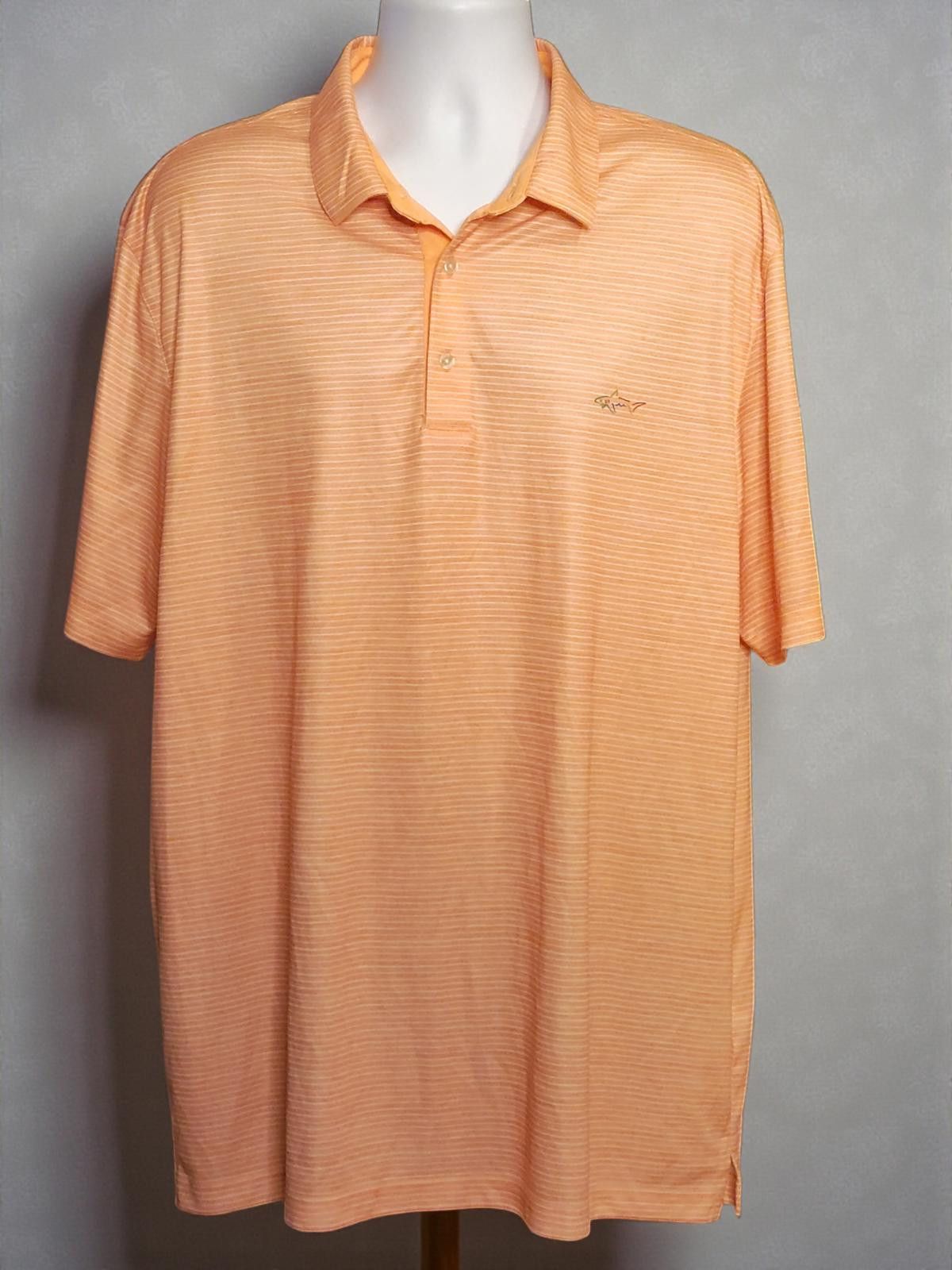 Other Greg Norman Collection Men's Orange Striped Polo Size 2XL Size US XXL / EU 58 / 5 - 2 Thumbnail