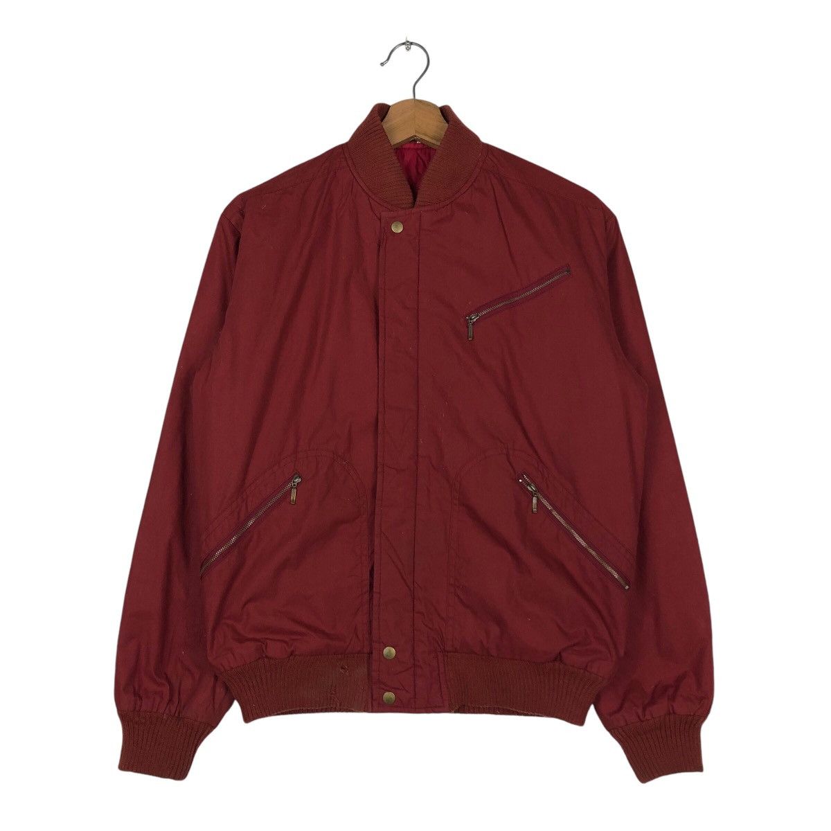 Japanese Brand × Vintage 📌Vintage Suede Bomber Jacket Zipper Inspire Issey Miyake Size US M / EU 48-50 / 2 - 2 Thumbnail