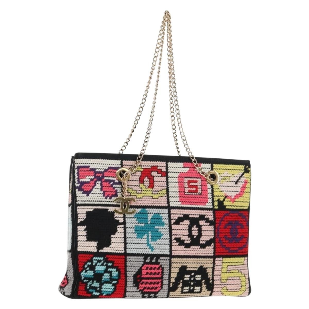 Chanel Chanel Crochet CC Drawstring Tote Fabric Size ONE SIZE - 1 Thumbnail