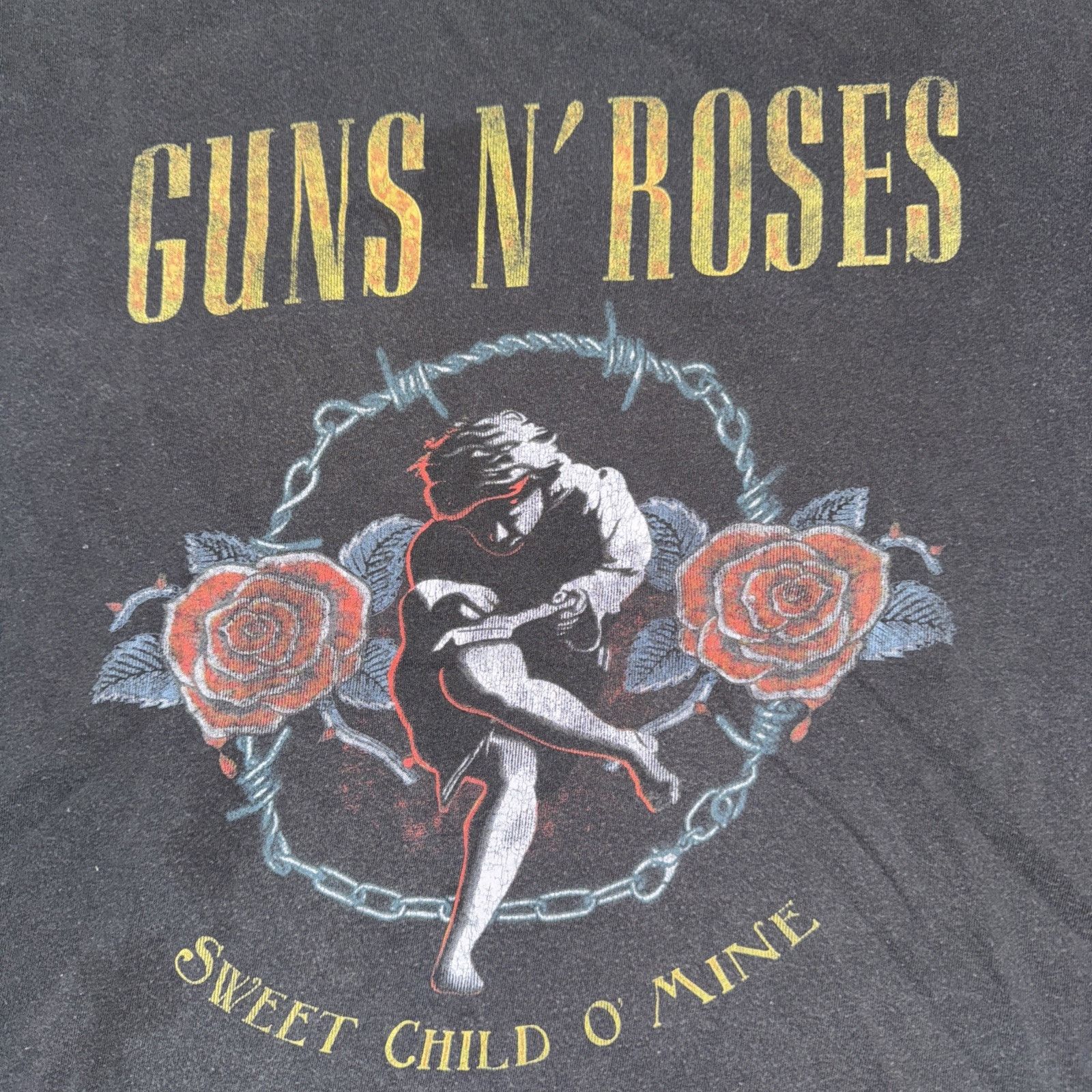 Band Tees × Guns N' Roses × Vintage Guns N’ Rose Sweet Child O’ Mine T-Shirt Black L 20x24 Size US L / EU 52-54 / 3 - 2 Thumbnail