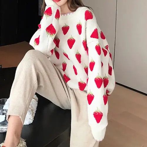 Japanese Brand × Vintage Base Pullover Long Sleeve 2023 Winter New Printed Peach Size ONE SIZE - 3 Thumbnail