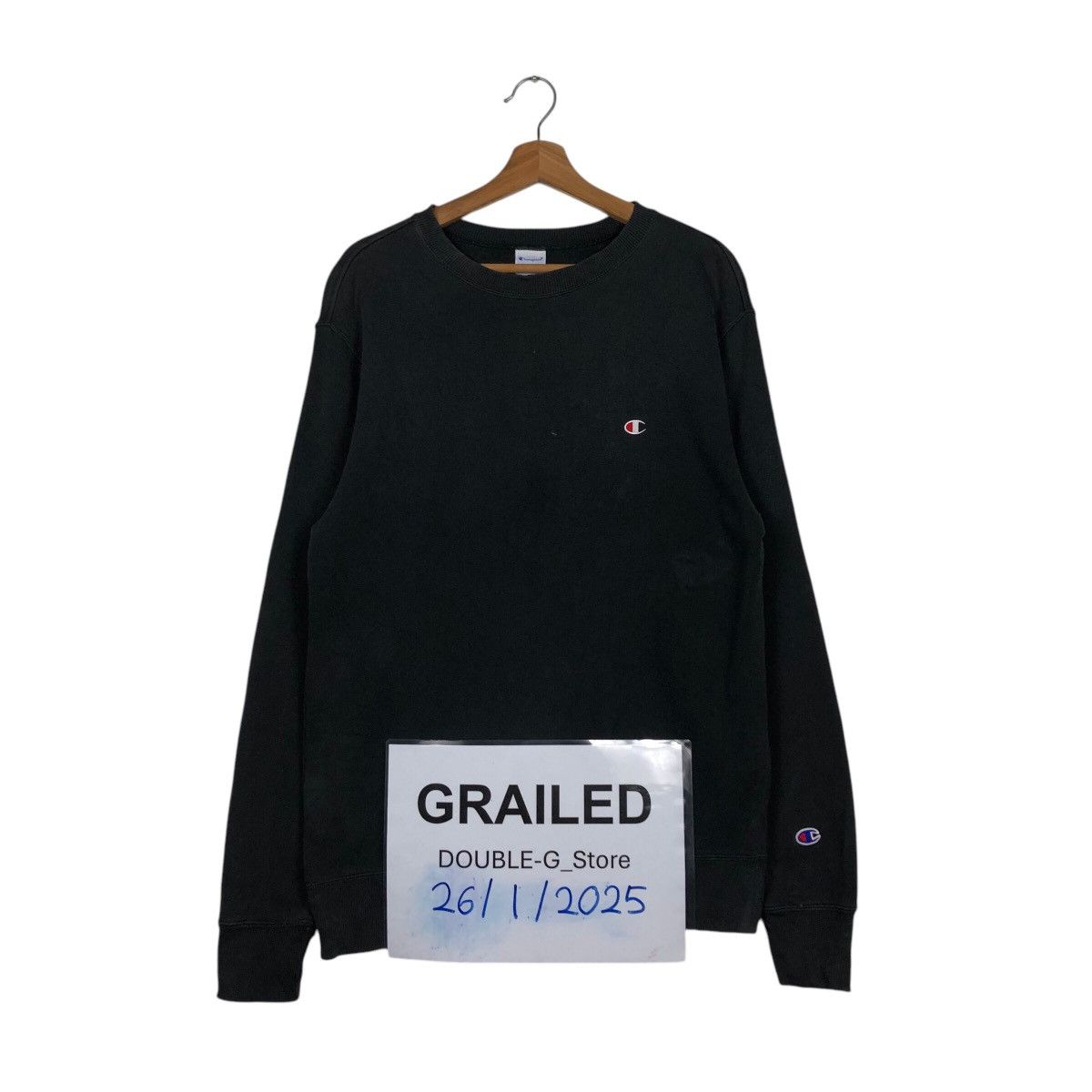 Japanese Brand × Vintage 📌Vintage Crewneck Sweatshirt Champion Long Sleeve Size US XL / EU 56 / 4 - 1 Thumbnail
