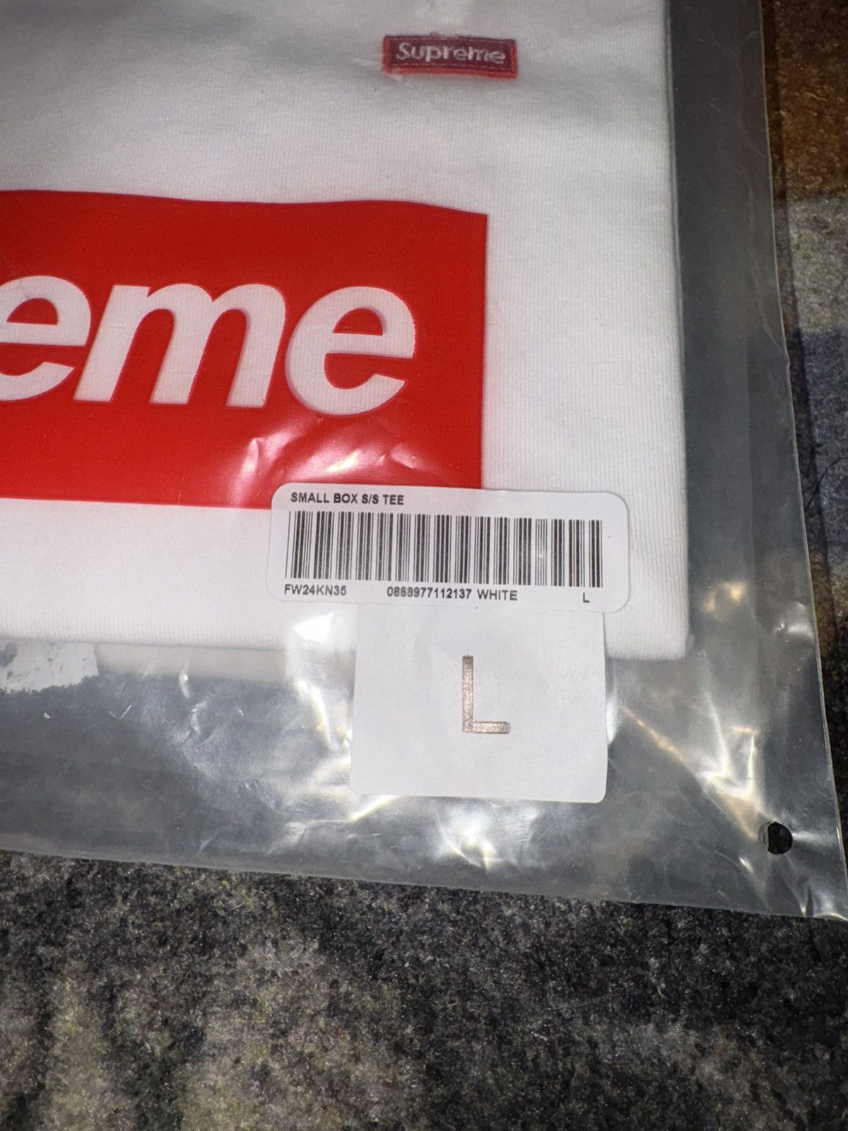 Supreme Supreme Small Box S/S Tee White (SS25) Size US L / EU 52-54 / 3 - 4 Thumbnail
