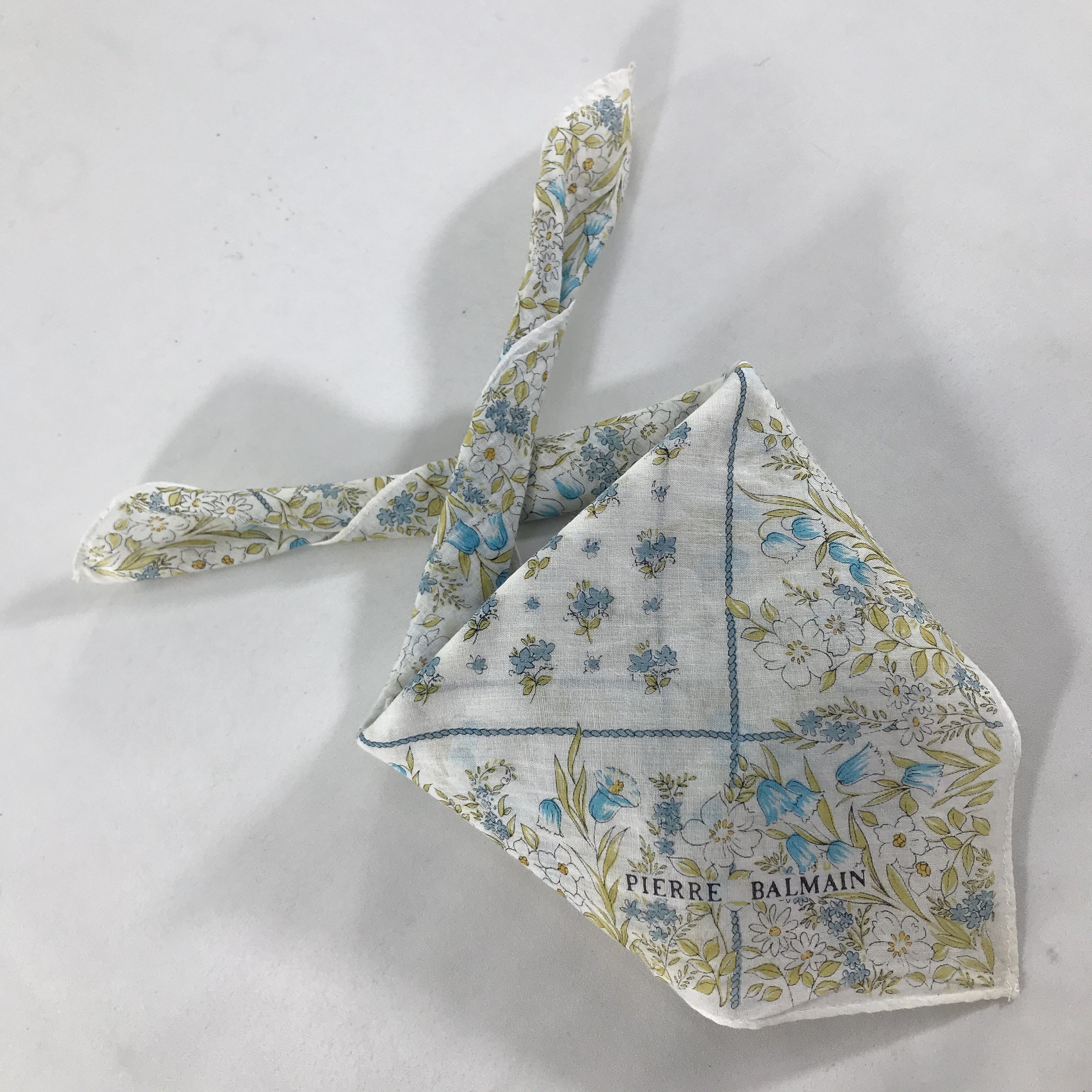 Pierre Balmain × Vintage Pierre Balmain Bandana / Handkerchief / Neckerchief - S1895 Size ONE SIZE - 4 Thumbnail