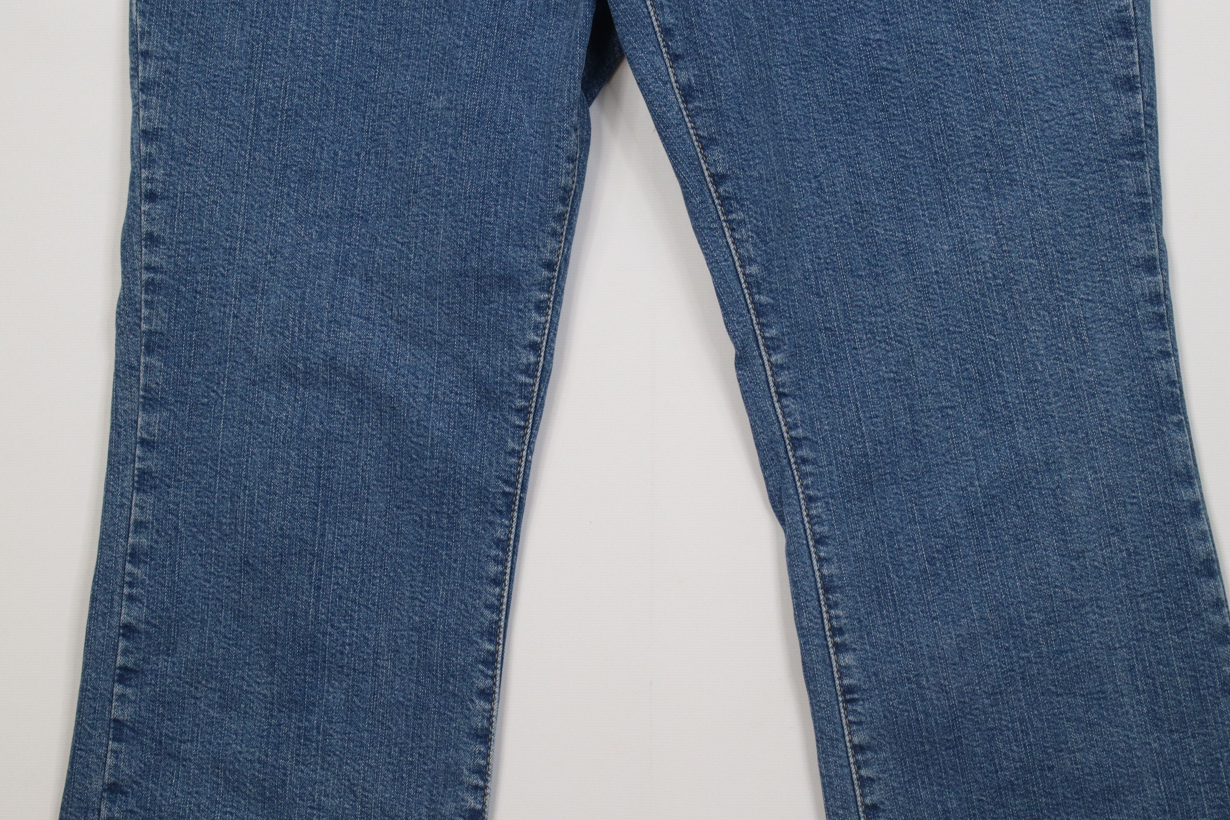 Levi's Vintage Y2K Levis 550 Boot Cut Flared Denim Jeans Stretch Size 32" / US 10 / IT 46 - 3 Thumbnail