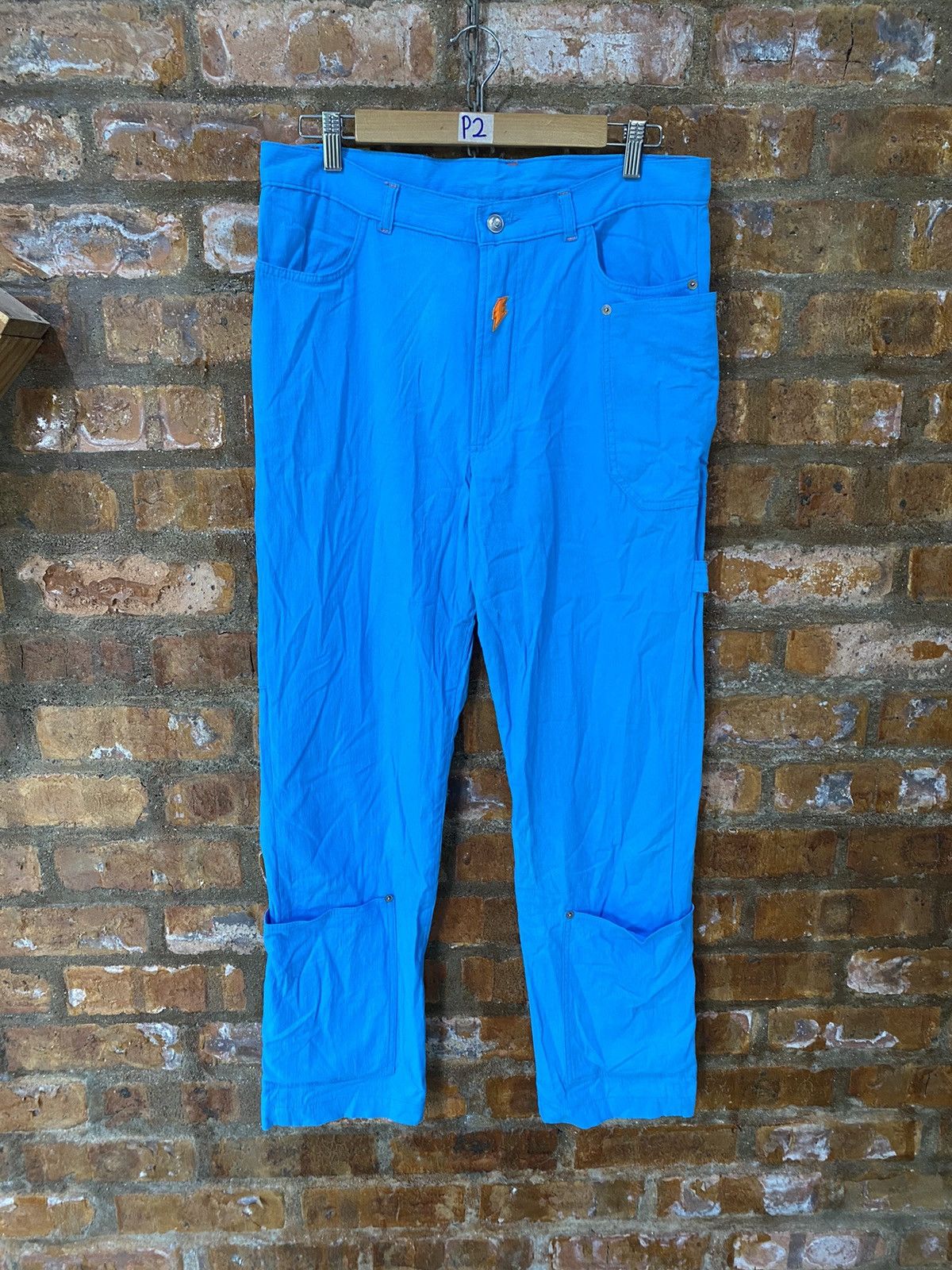 W&LT × Walter Van Beirendonck 1990s W&LT Hem Pocket carpenter light cargo pop pant Size US 33 - 2 Thumbnail
