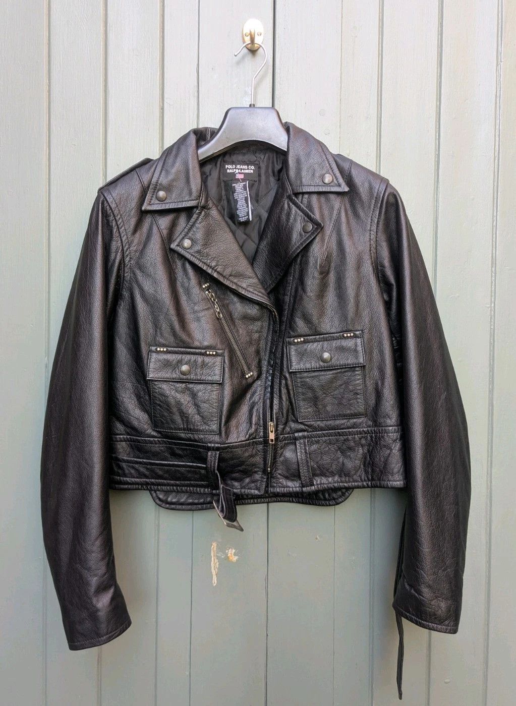 Polo Ralph Lauren Polo Jeans Co Ralph Lauren Cycle Queen Leather Moto Jacket L Size L / US 10 / IT 46 - 1 Thumbnail