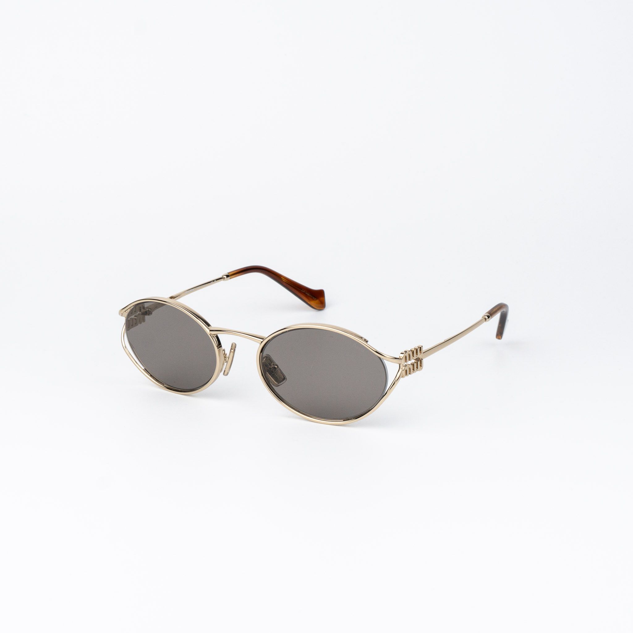 Miu Miu Miu Miu Women Sunglasses LOGO MU52YS ZVN80Q NEW AUTHENTIC Size ONE SIZE - 4 Thumbnail