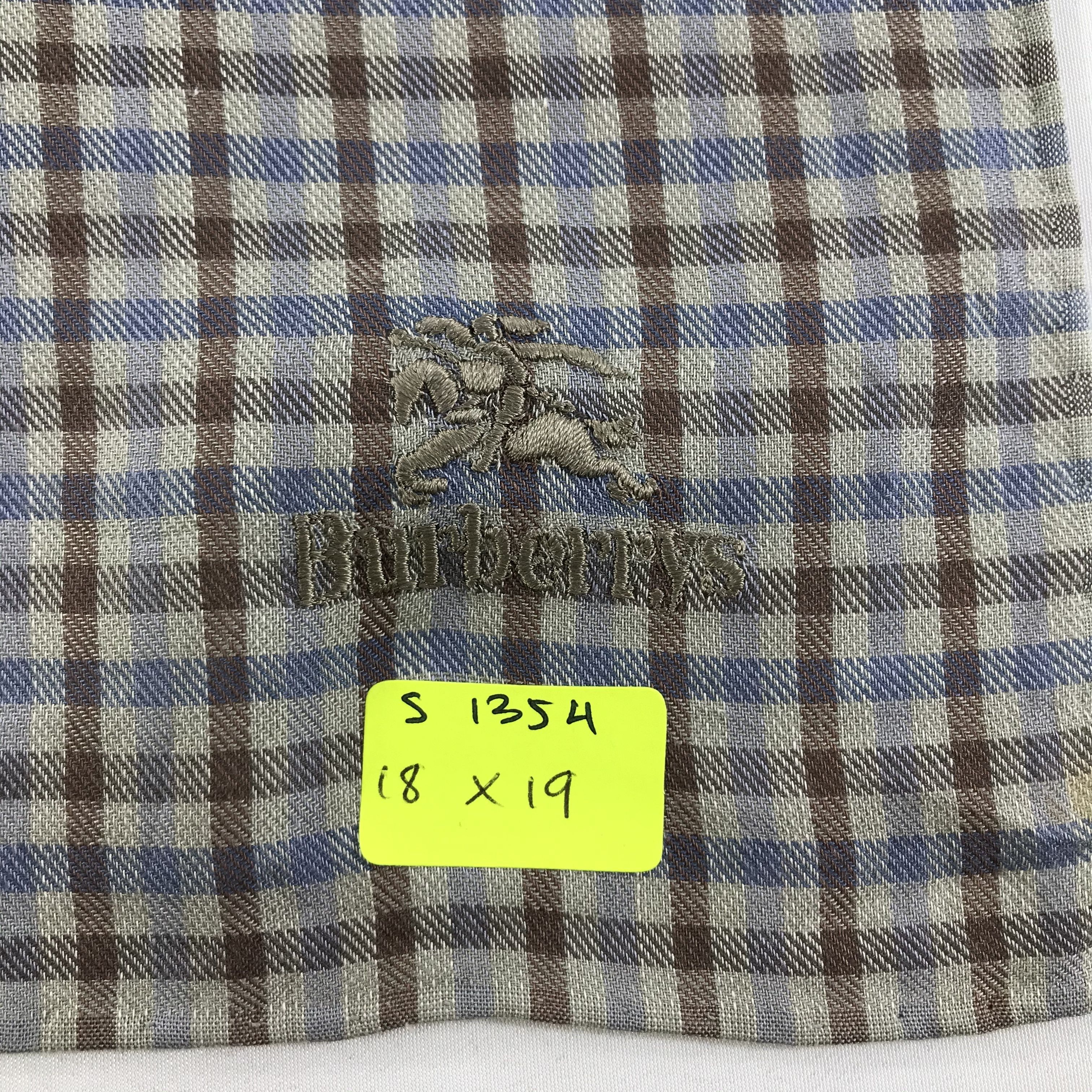 Burberry × Vintage Burberry Bandana / Handkerchief / Neckerchief - S1354 Size ONE SIZE - 5 Thumbnail