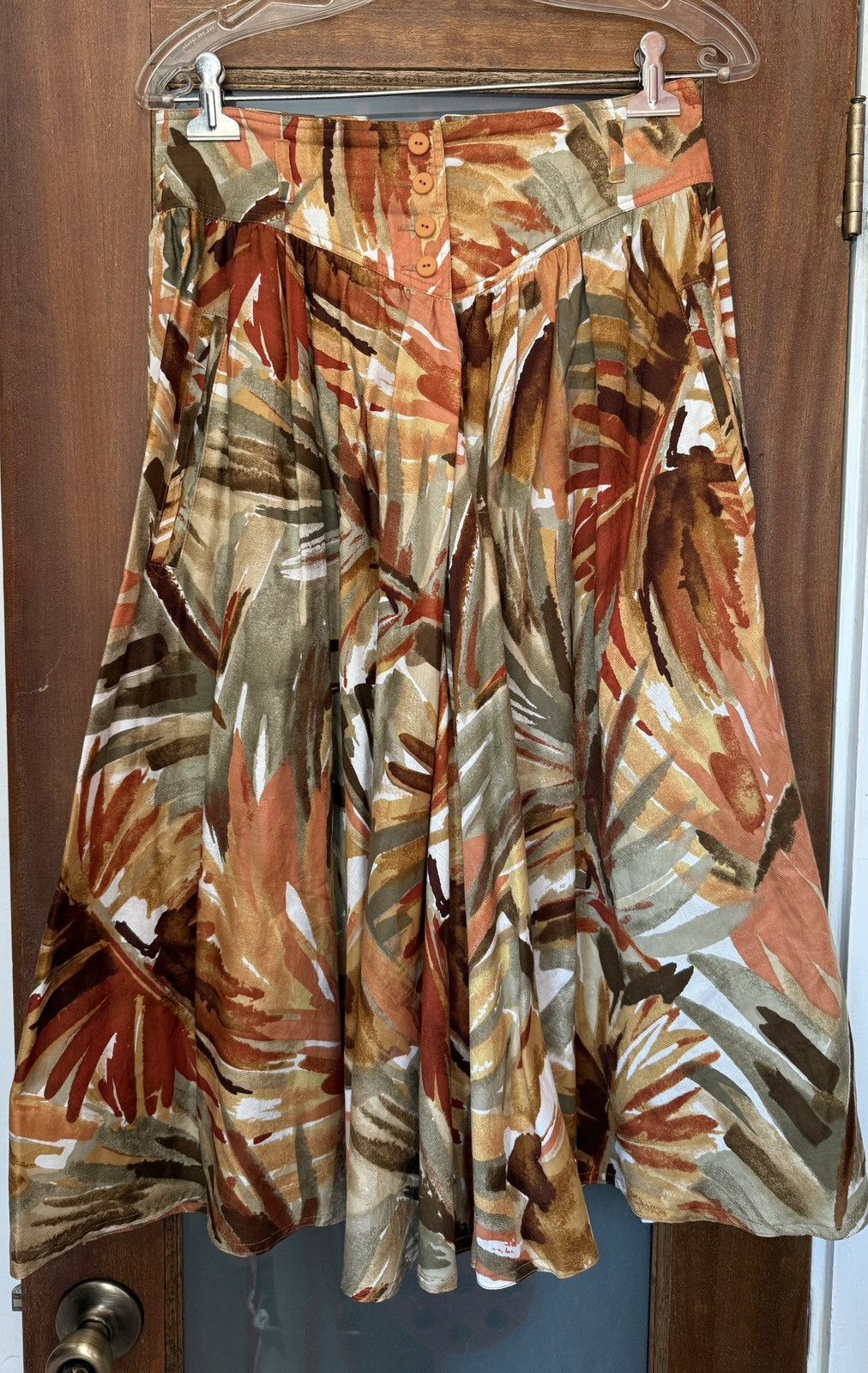 Escada Escada Vintage Silk Tropical Floral 2pc Skirt Set - 40 (Med) Size S / US 4 / IT 40 - 10 Thumbnail