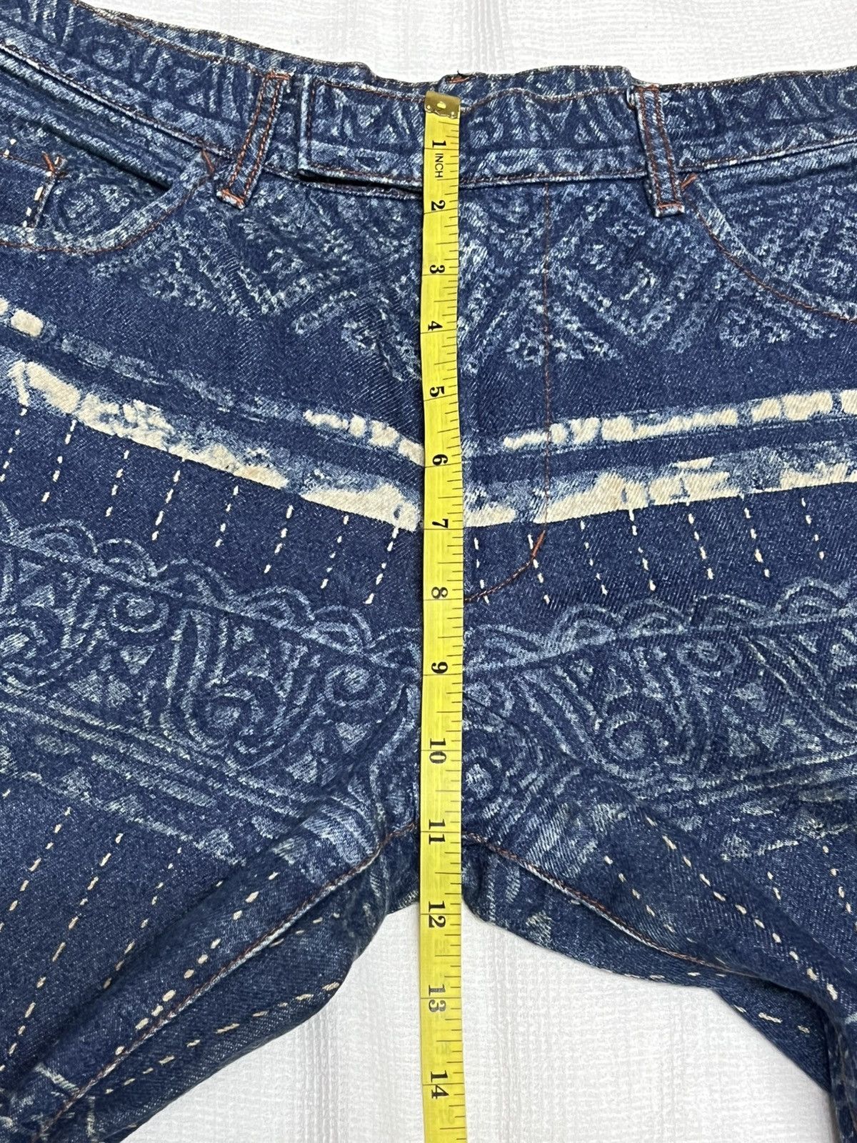 Jean Paul Gaultier 🔥HOT DROPS🔥JEAN PAUL GAULTIER DENIM FULLPRINT Size US 32 / EU 48 - 4 Thumbnail