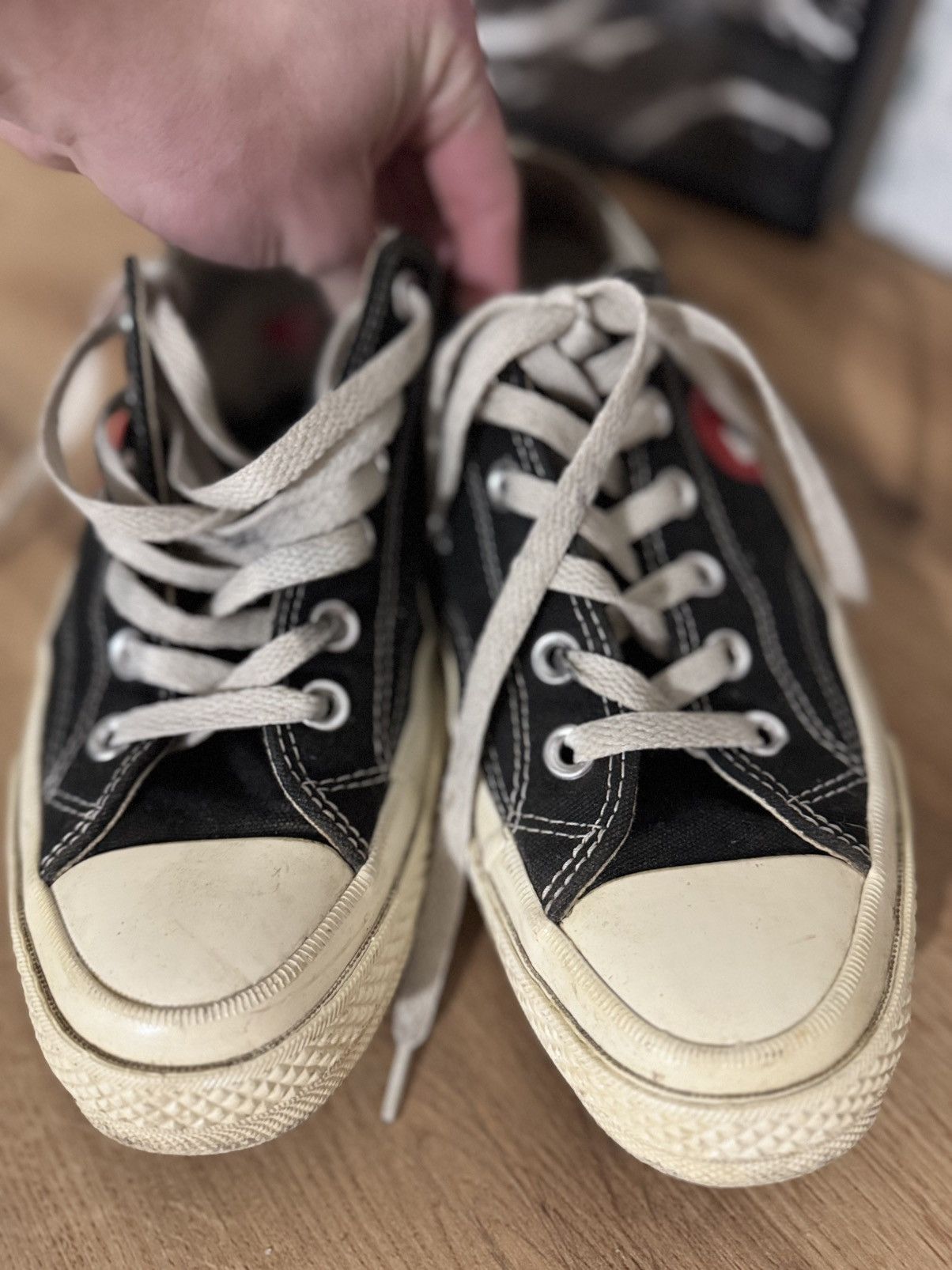 Comme des Garcons × Converse Converse PLAY Comme Des Garconc Canvas Chuck 70s Size US 7 / EU 40 - 12 Thumbnail