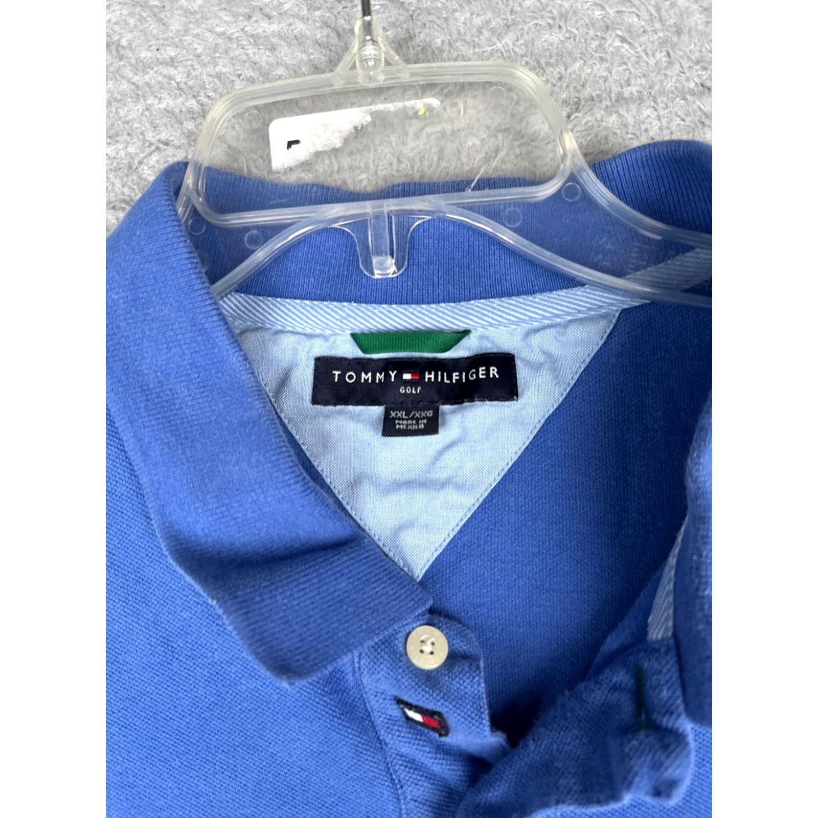 Tommy Hilfiger Tommy Hilfiger Polo Shirt Men 2XL 100% Cotton Short Sleeve Blue Classic Polo Shirt 2XL Mens Size US XXL / EU 58 / 5 - 6 Thumbnail