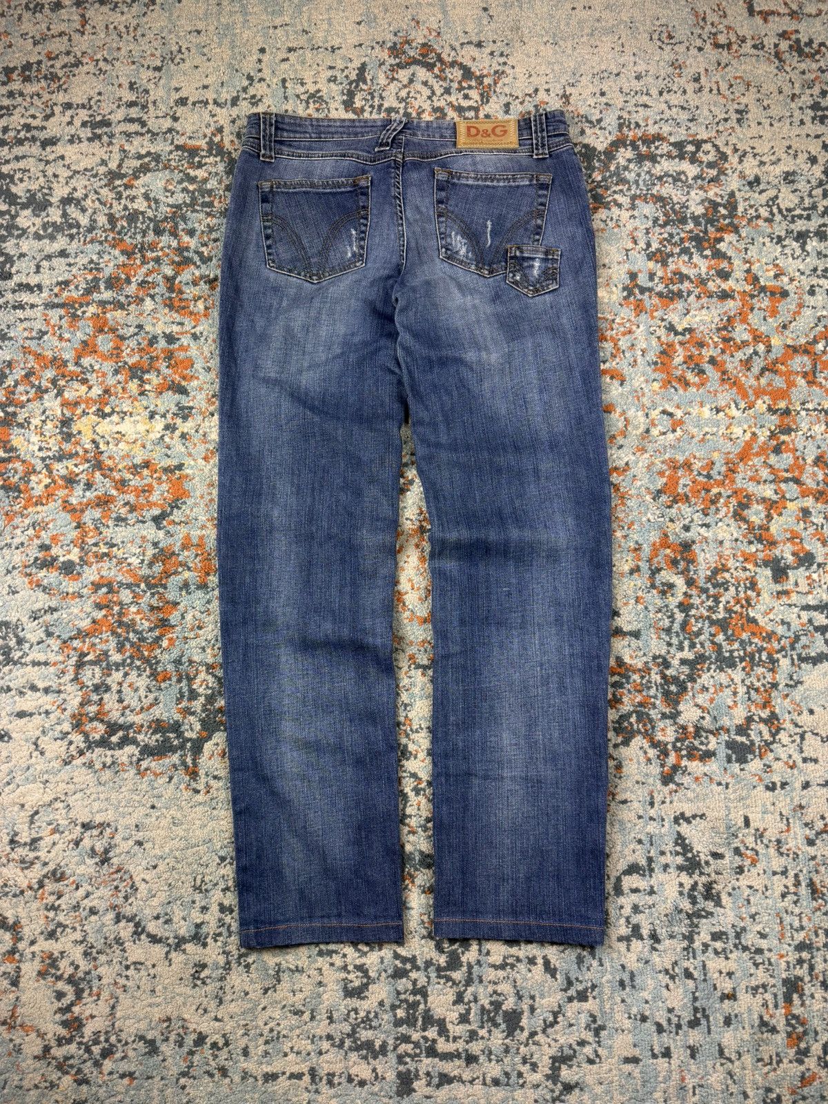 Dolce & Gabbana Vintage Y2K Dolce & Gabbana D&G low rise hip washed jeans Size 28" / US 6 / IT 42 - 1 Thumbnail