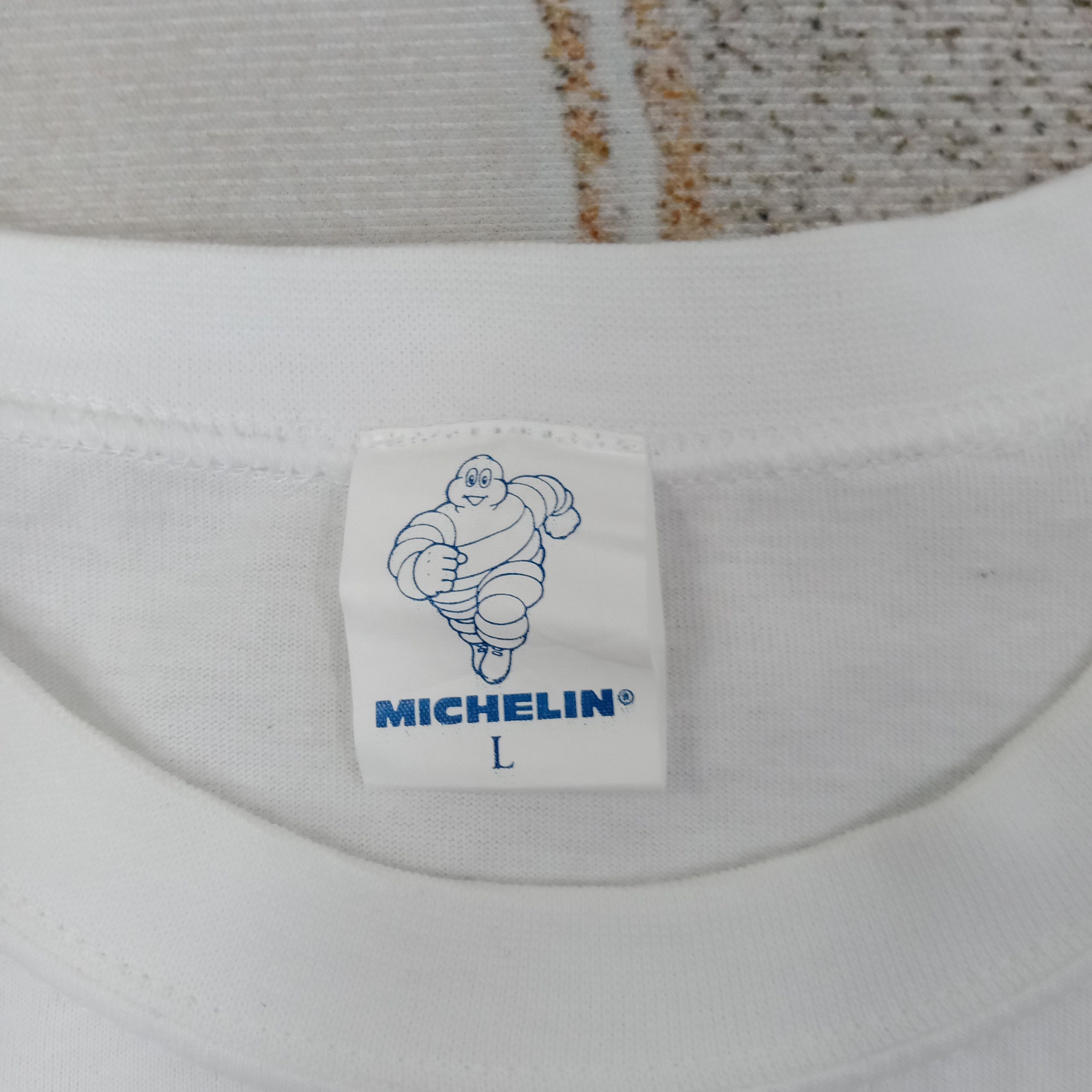 Vintage Michelin The Tire Racing Promo Tshirt C259N6 Size US L / EU 52-54 / 3 - 3 Thumbnail