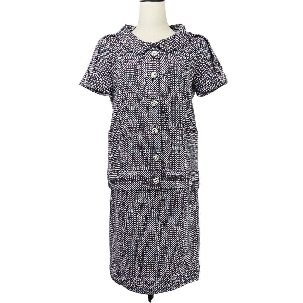 Chanel Chanel Chanel Tweed Setup Cotton Suits P35404 DUTY FREE for USA Size ONE SIZE - 1 Thumbnail