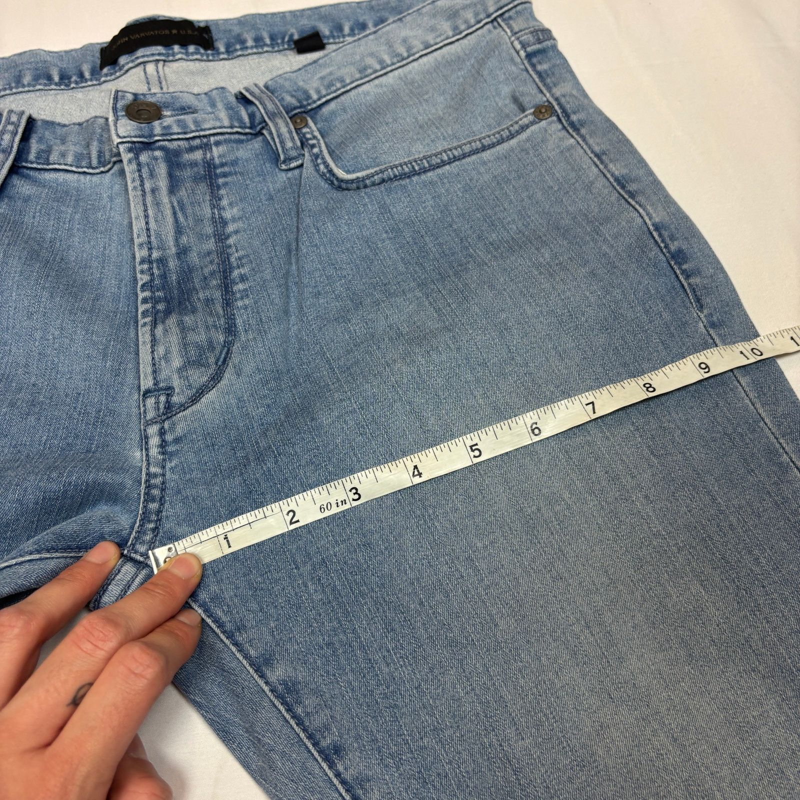 John Varvatos John Varvatos Star USA Jeans Wight Skinny Straight 32x32 Size US 32 / EU 48 - 8 Thumbnail