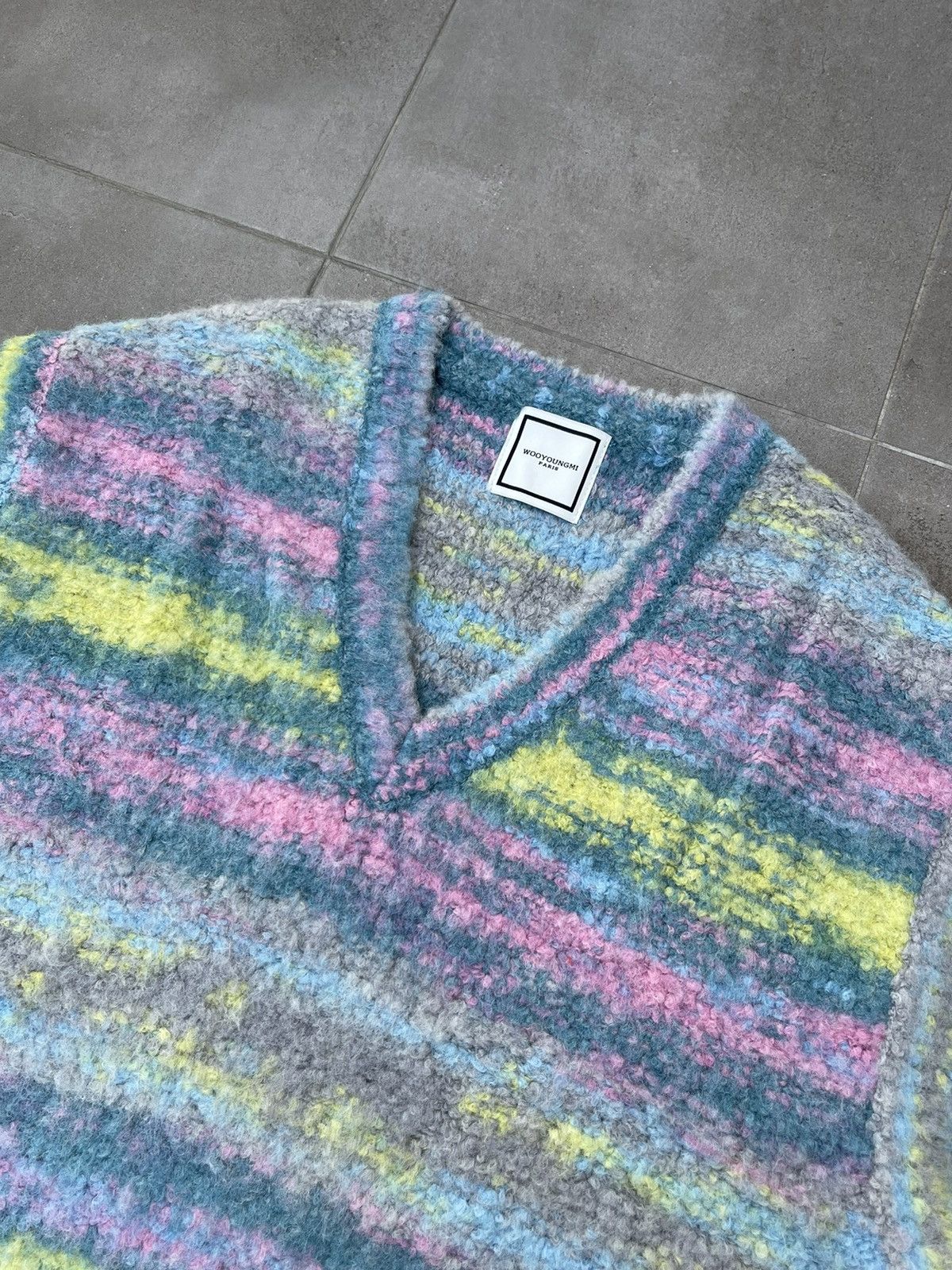 Wooyoungmi !DS! FW22 Wooyoungmi Multicolor Blue Stripped Alpaca Vest Size US M / EU 48-50 / 2 - 12 Thumbnail