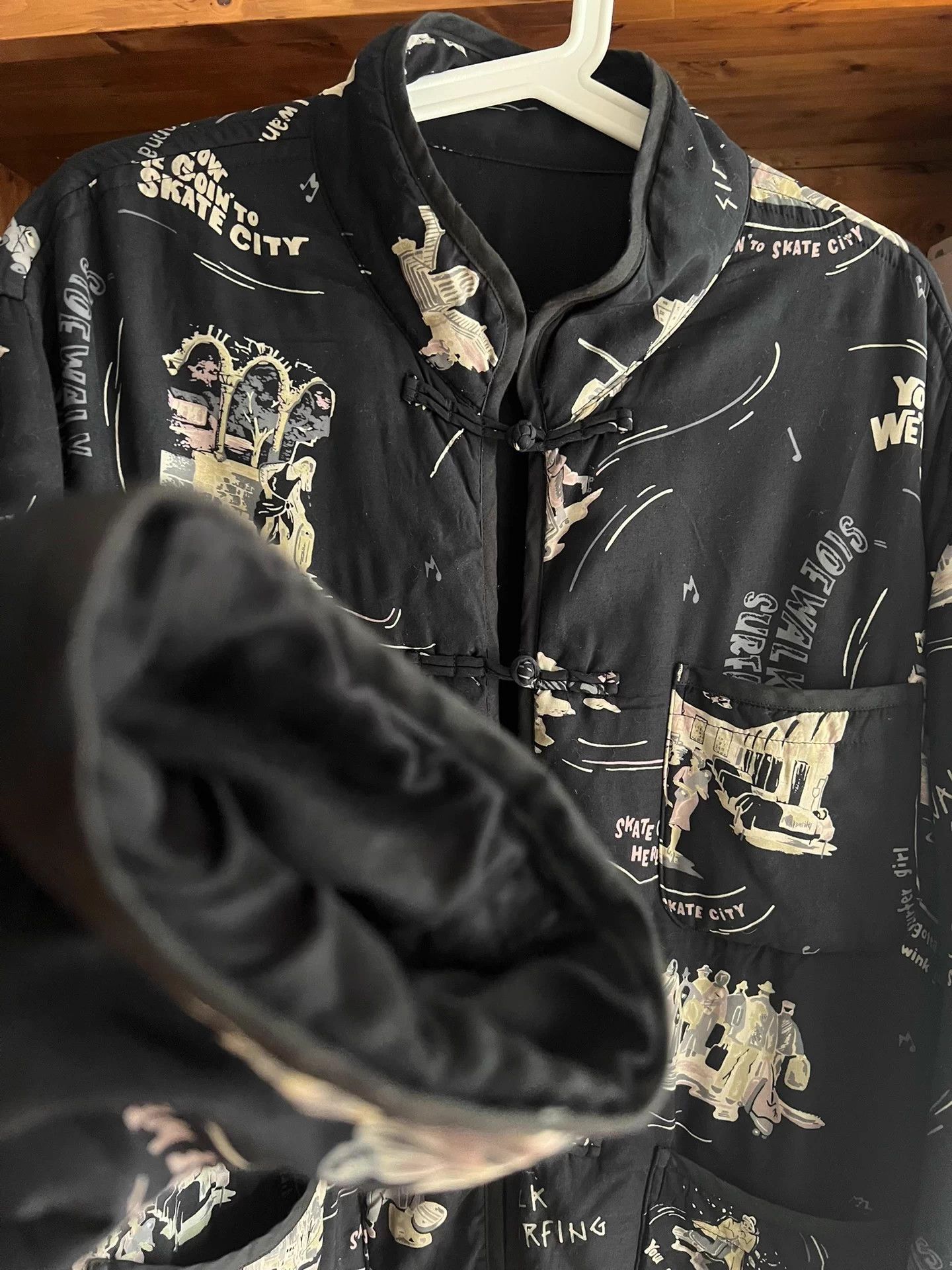 Porter Classic Porter Classic Black Hawaiian Shirt Thin Quilted Lining M Size US M / EU 48-50 / 2 - 4 Thumbnail