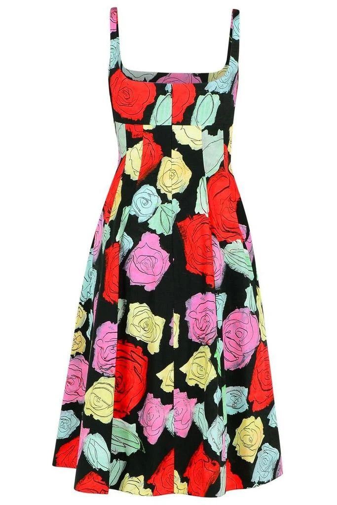 Marni o1f1d3z0326 Fantasia Floral Midi Dress in Multicolor Size S / US 4 / IT 40 - 2 Thumbnail