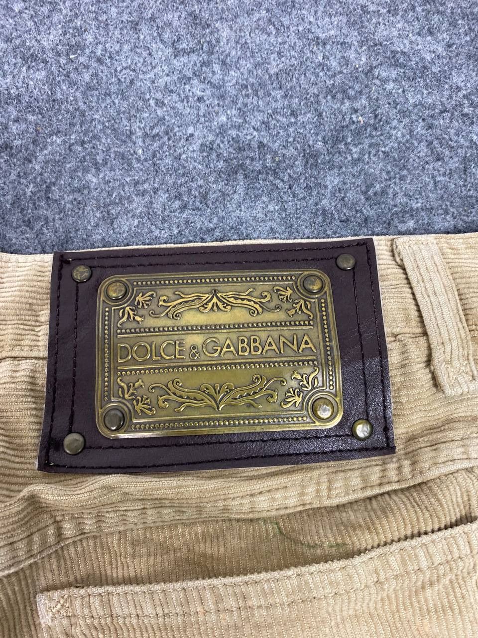 Dolce & Gabbana dolce and gabbana corduroy denim distressed rework Size US 33 - 4 Thumbnail