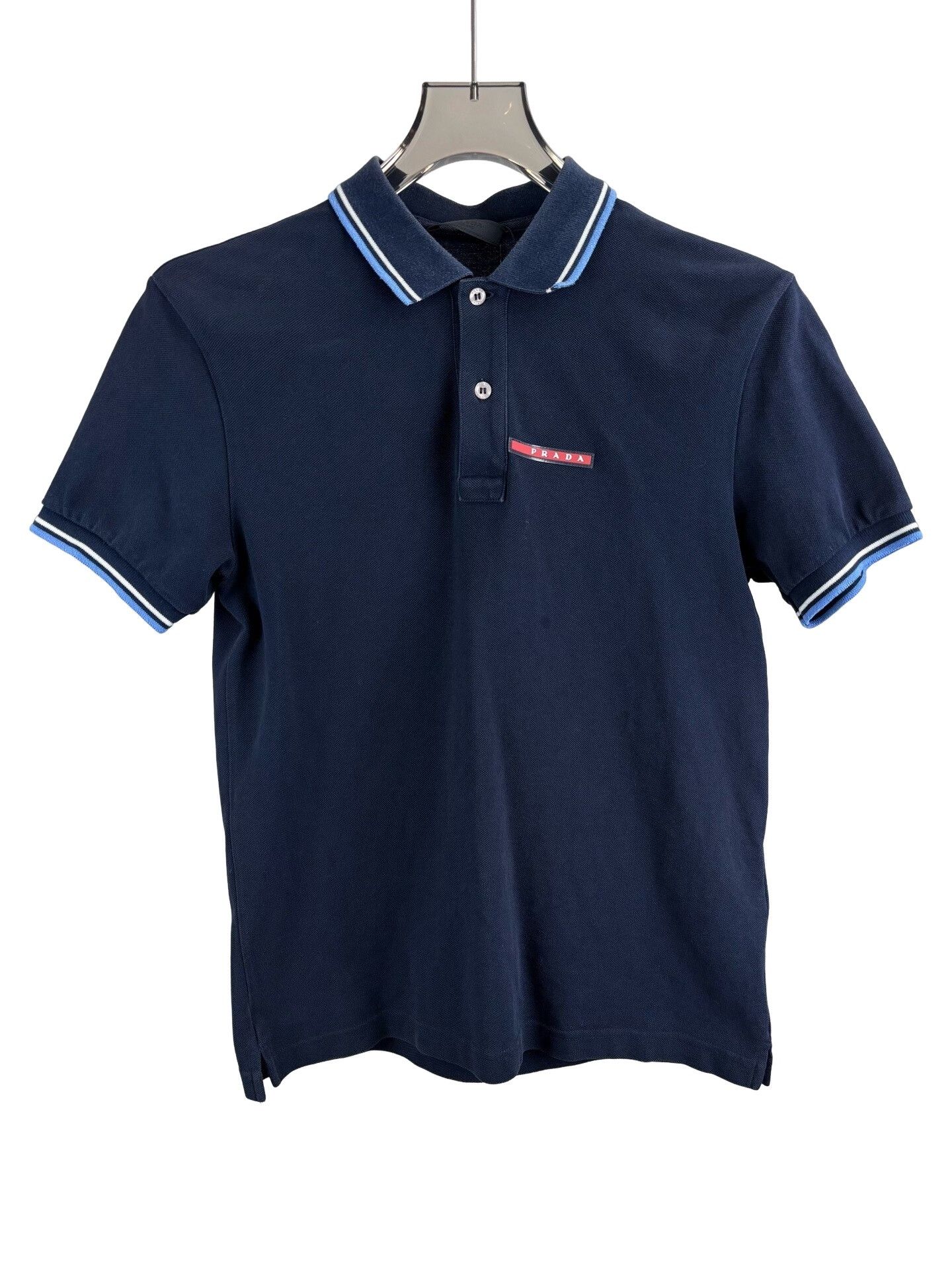 Prada Prada Red Logo Patch Tipped Polo Size S Size US S / EU 44-46 / 1 - 1 Thumbnail